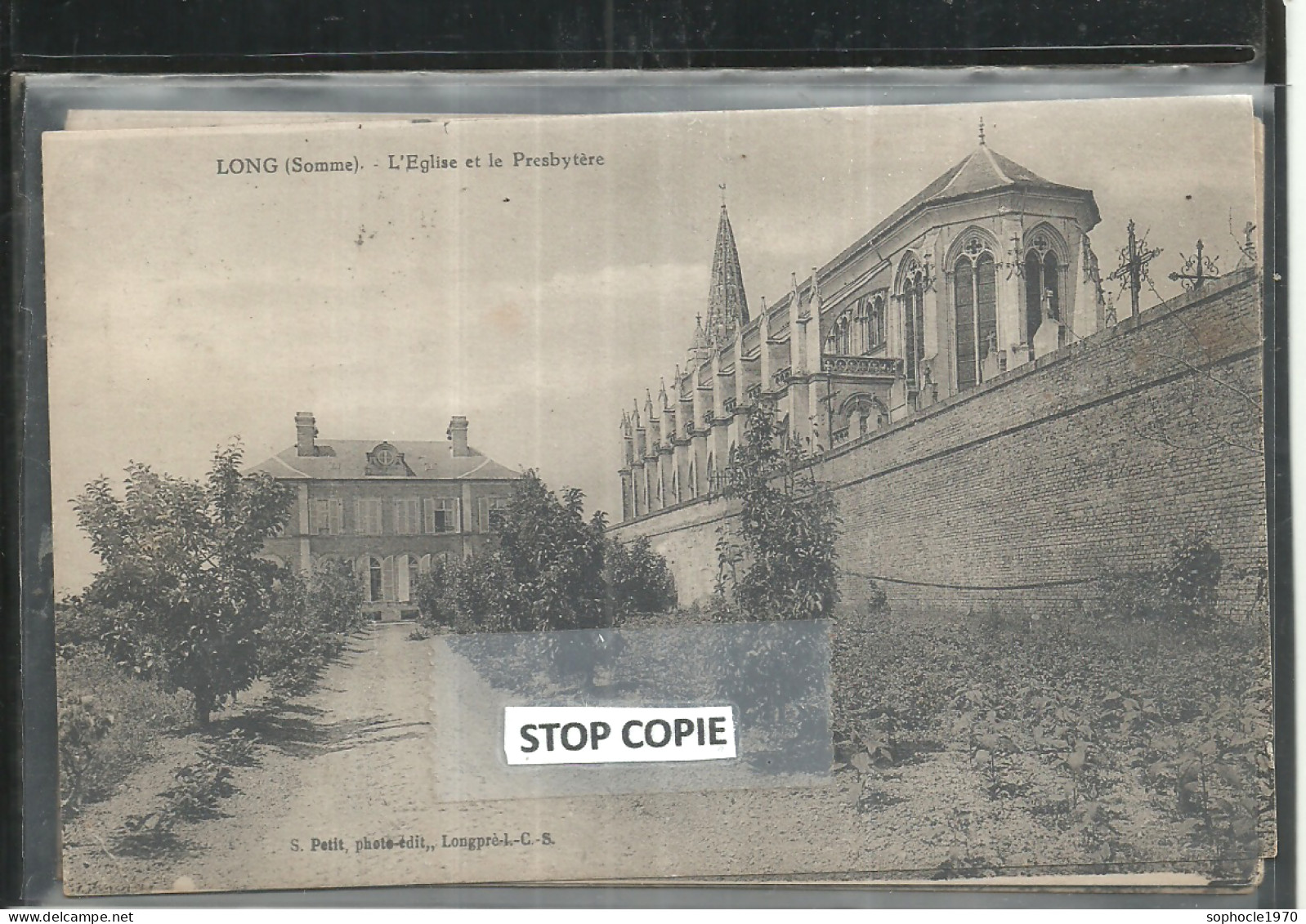 08-2023 - AIR150/1388 - SOMME - 80 - LONG Près AILLY LE HAUT CLOCHER -600 Hab - L'église Et Le Presbytère - Ailly Le Haut Clocher