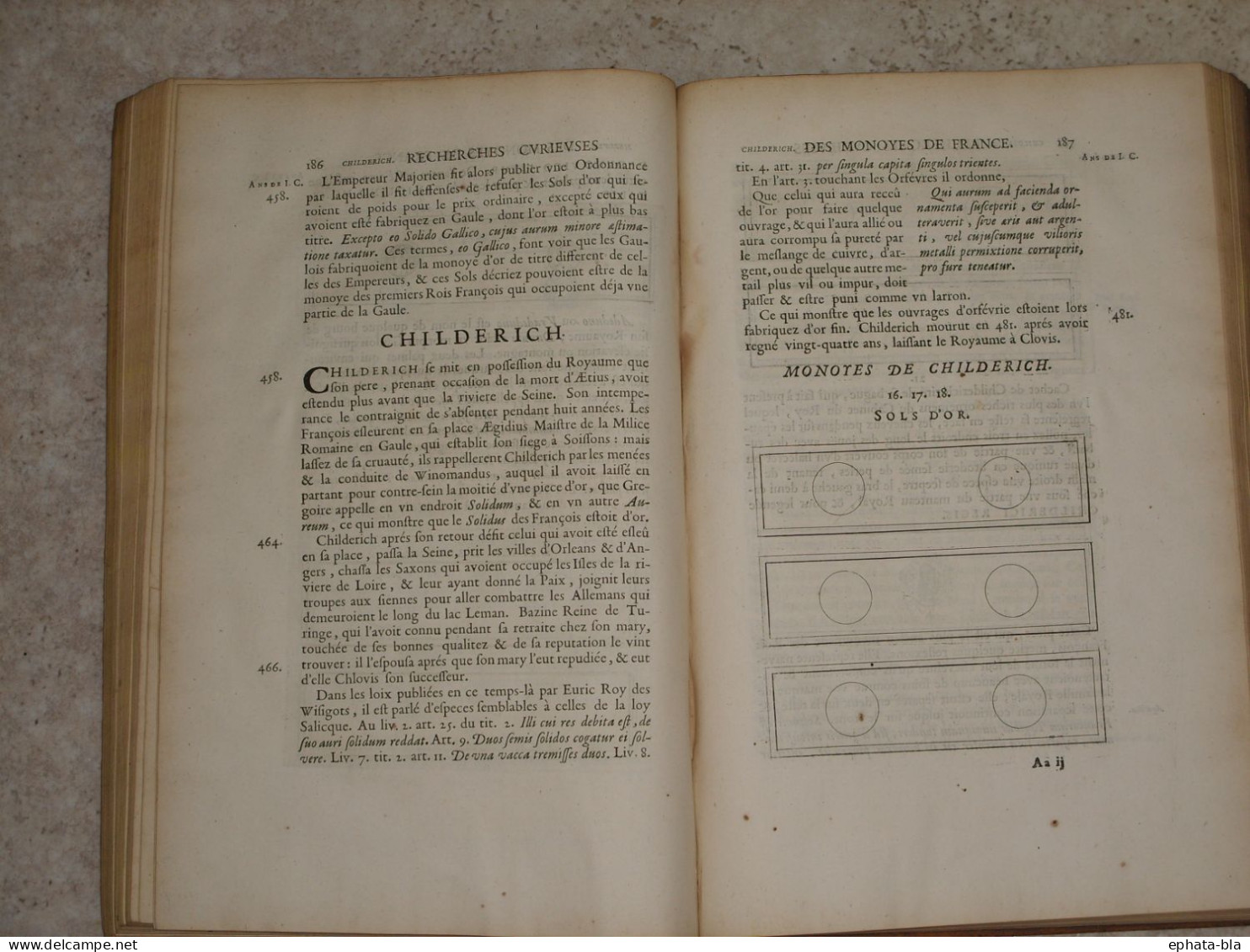 Numismatique. Recherches Curieuses Des Monoyes De France Depuis Le Commencement De La Monarchie. Edition: 1666 - Jusque 1700