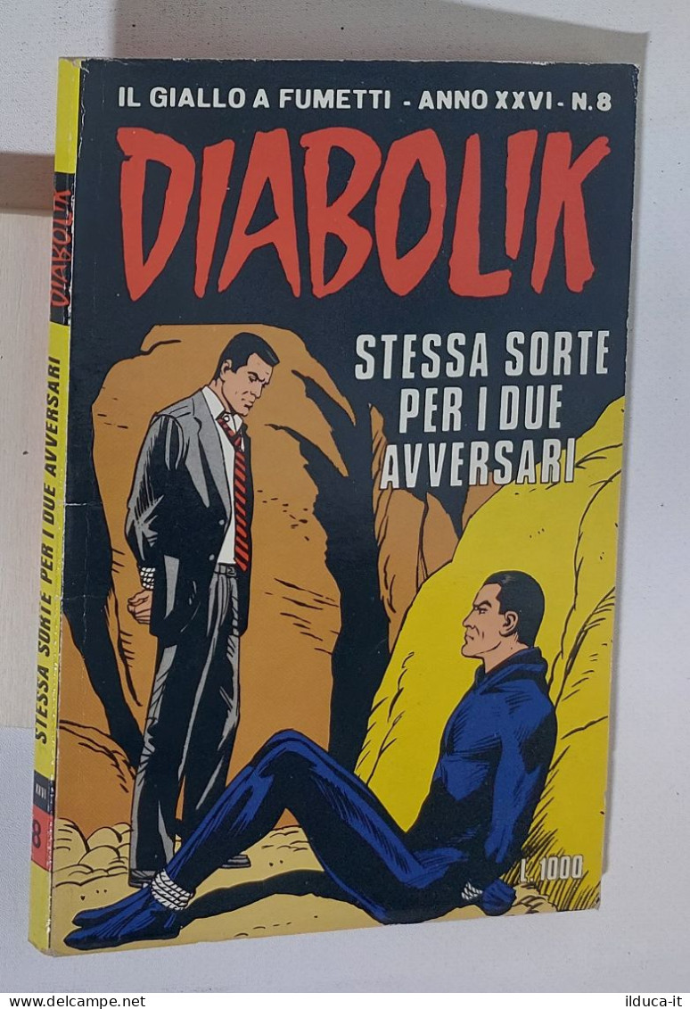 44071 DIABOLIK - A. XXVI Nr 8 - Stesa Sorte Per Due Avversari - Diabolik