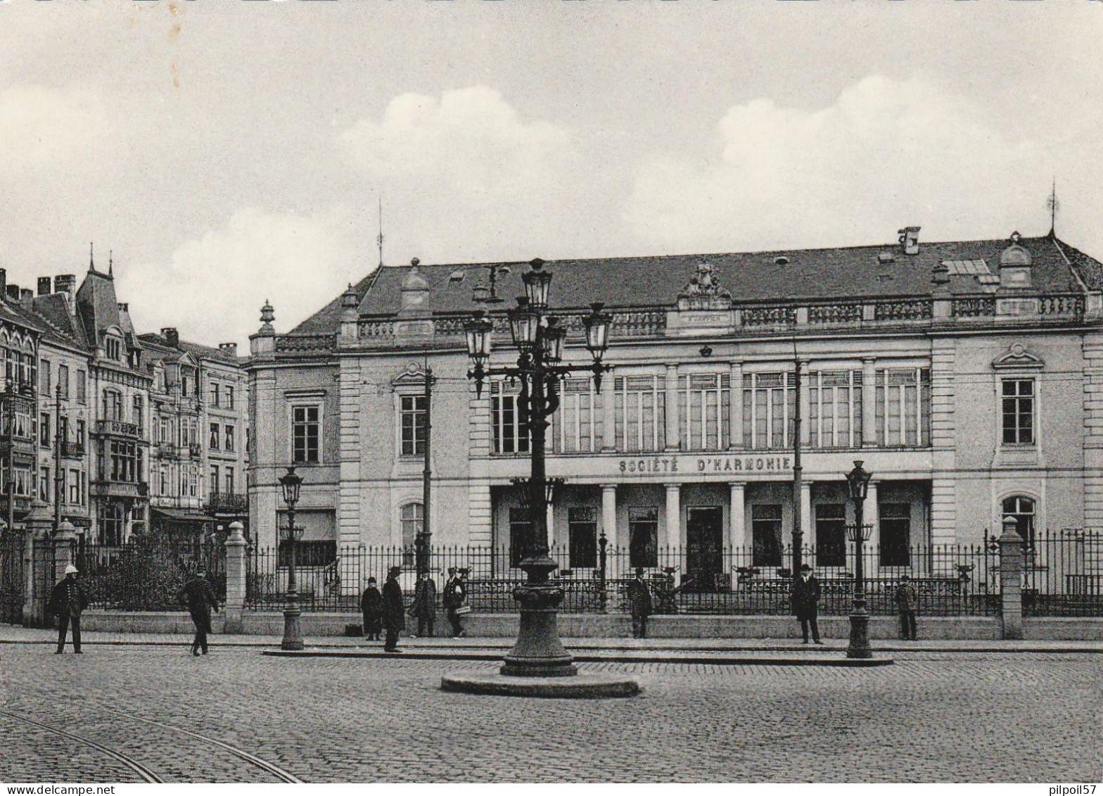 BELGIQUE - VERVIERS - L'Harmonie Et Rue De La Concorde  - (CPSM 10,5X15) - Verviers