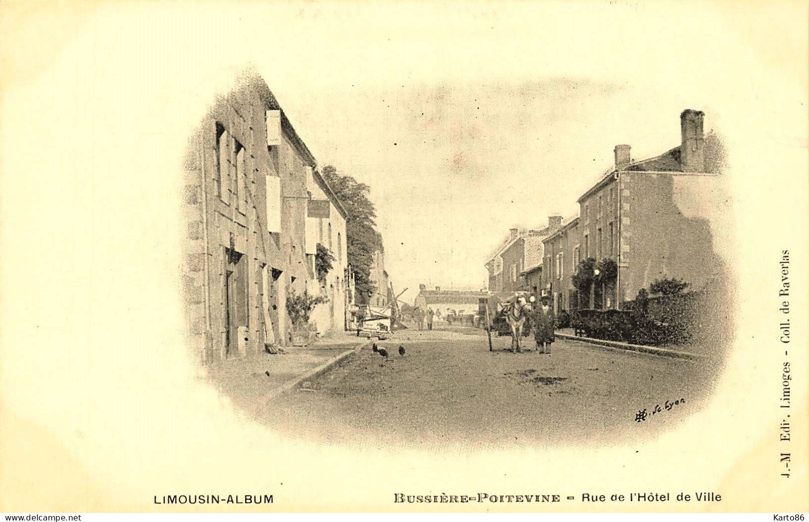 Bussière Poitevine * Rue De L'hôtel De Ville * Attelage Villageois - Bussiere Poitevine