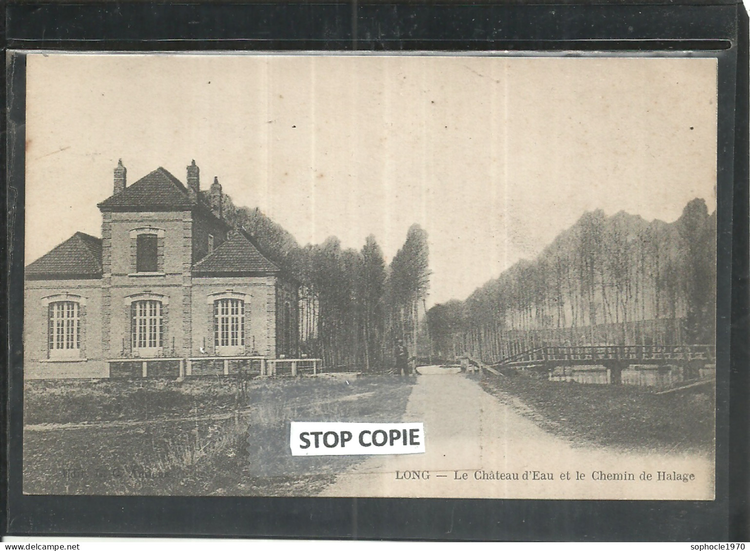 08-2023 - AIR150/1388 - SOMME - 80 - LONG Près AILLY LE HAUT CLOCHER -600 Hab - Le Château D'Eau Et Le Chemin De Halage - Ailly Le Haut Clocher