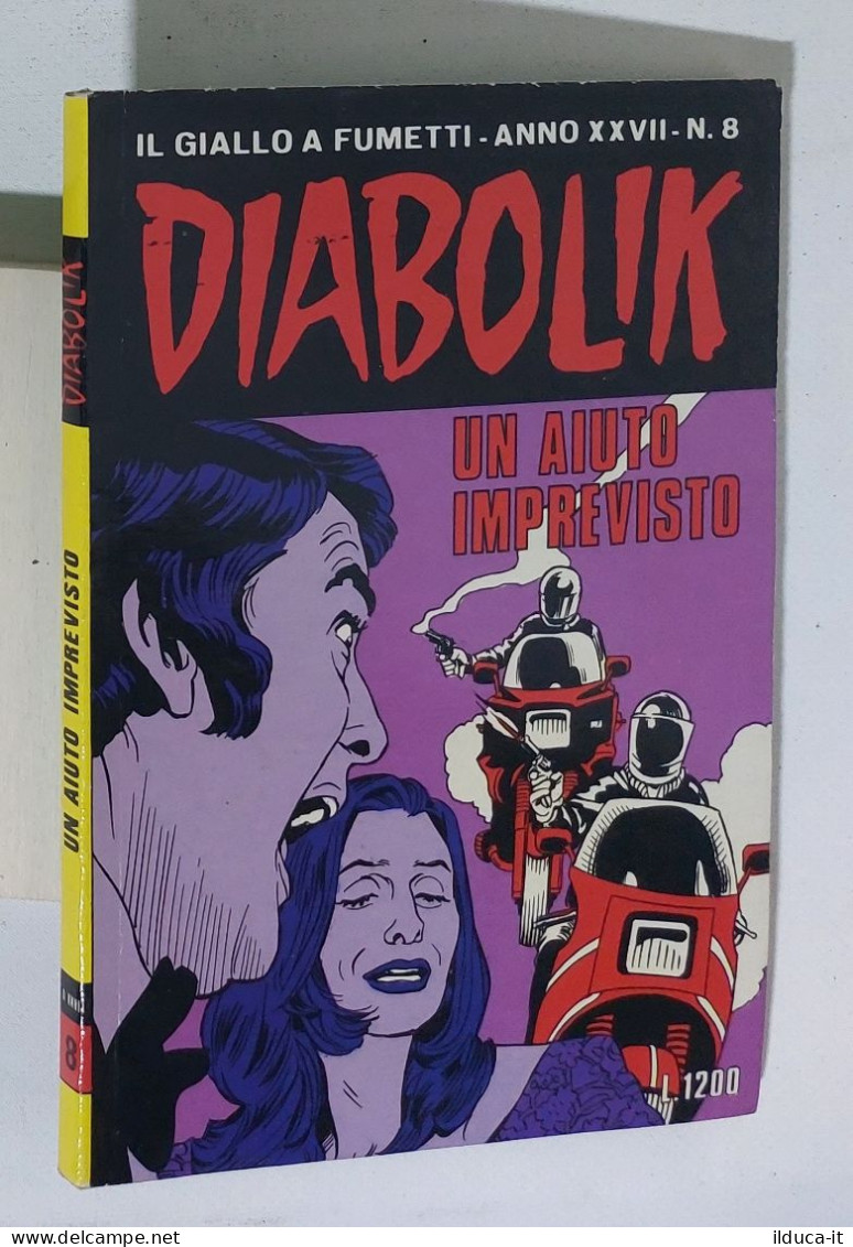 44080 DIABOLIK - A. XXVII Nr 8 - Un Aiuto Imprevisto - Diabolik