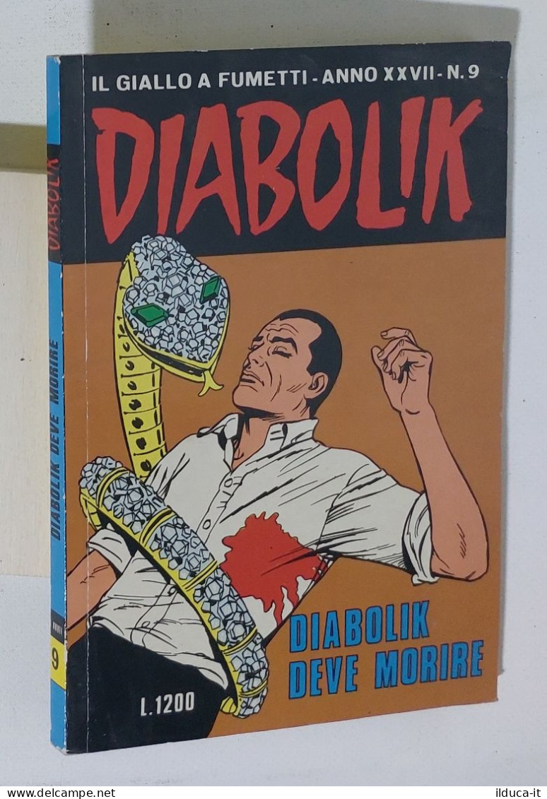 44081 DIABOLIK - A. XXVII Nr 9 - Diabolik Deve Morire - Diabolik