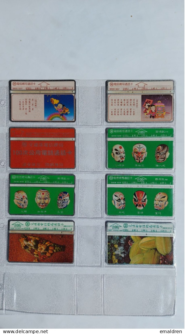 8 Cartes - 8 Kaarten - 8 Cards - Taiwan (Formose)
