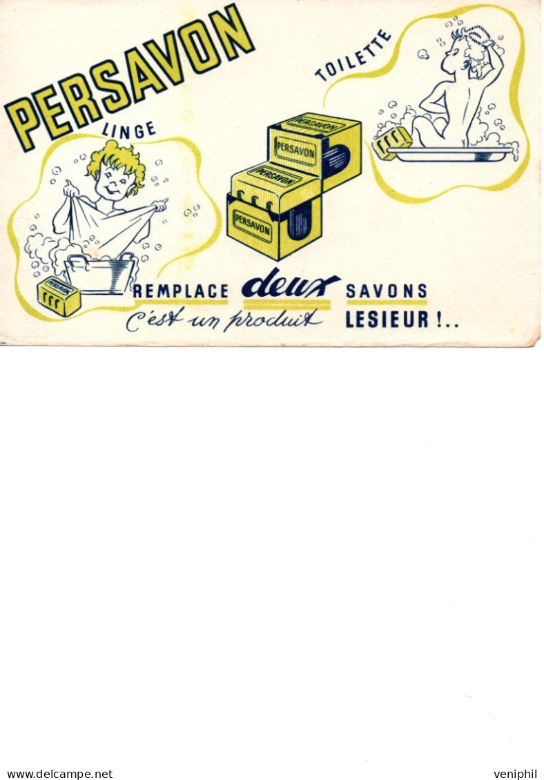 BUVARD -  PUBLICITE PERSAVON - Produits Ménagers