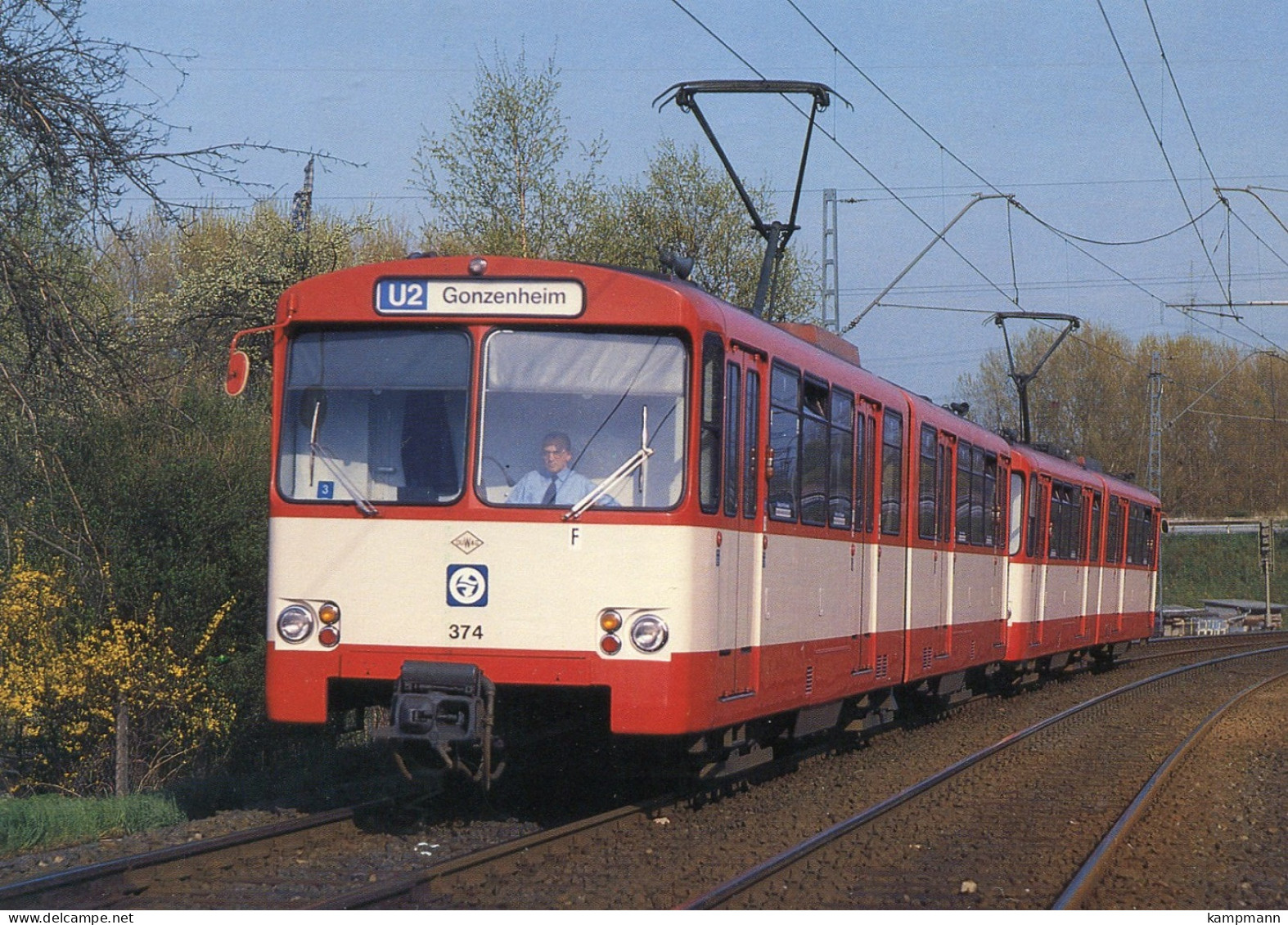 U-Bahn Frankfurt/Main,Triebwagen 374 In Bad Homburg,1988  Ungelaufen - Métro