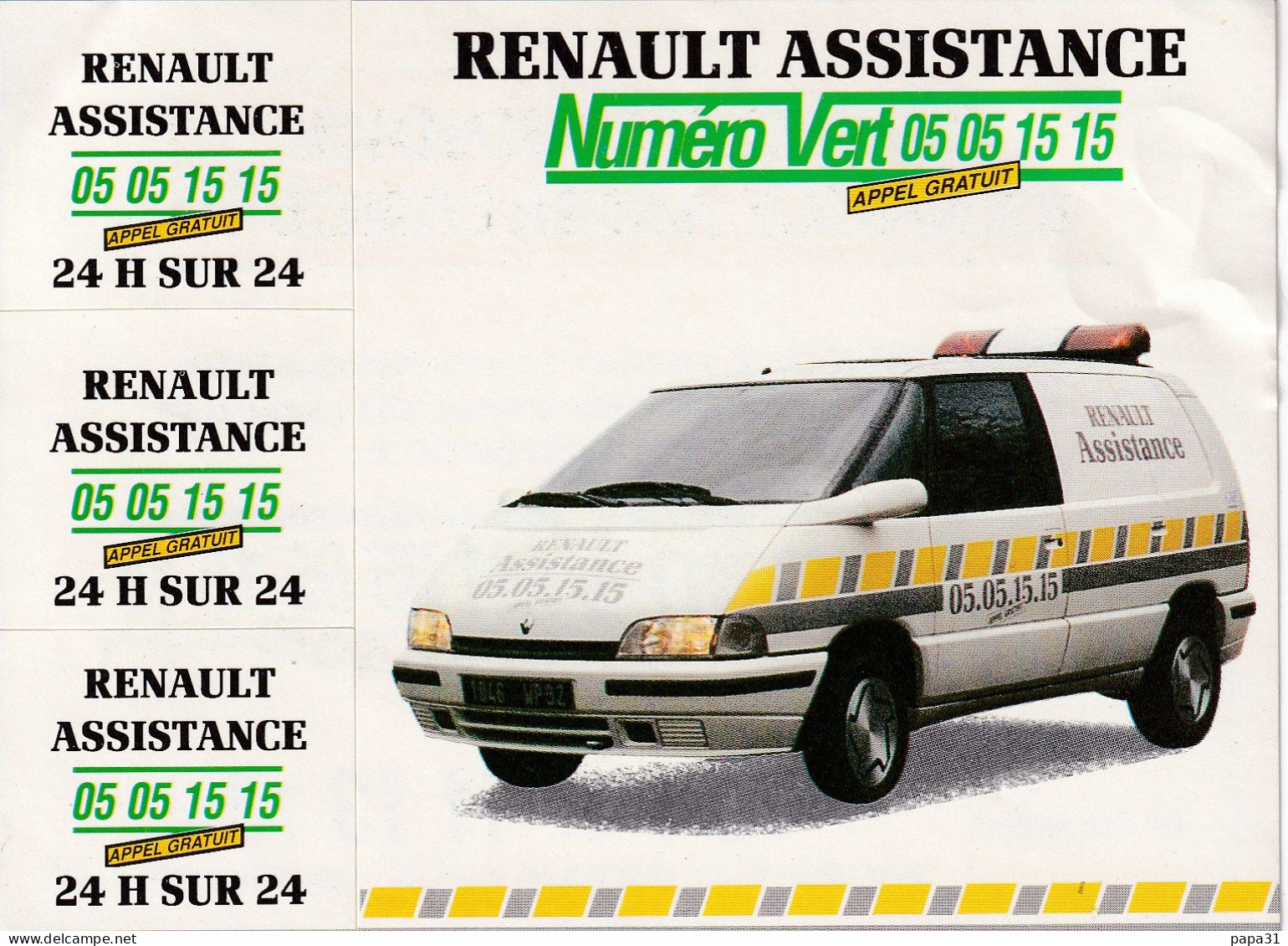 Autocollants - RENAULT ASSISTANCE (Autocollant)