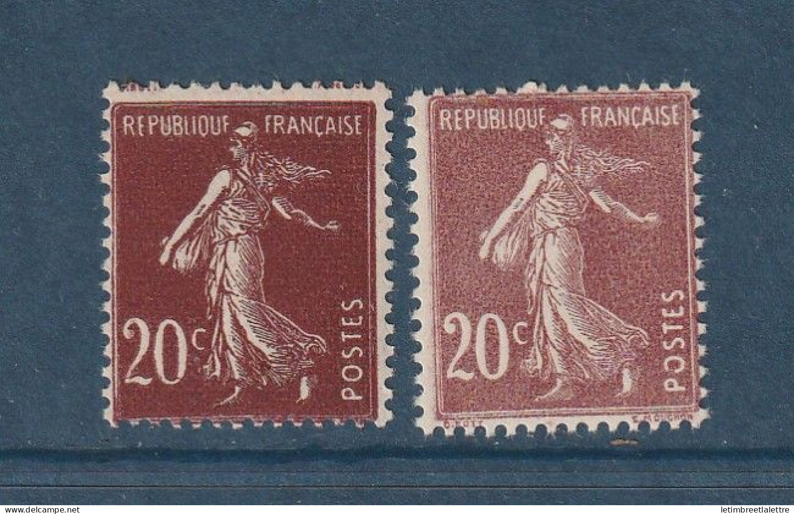 France - YT N° 139 ** - Neuf Sans Charnière - Variété De Couleur - 1907 - Unused Stamps