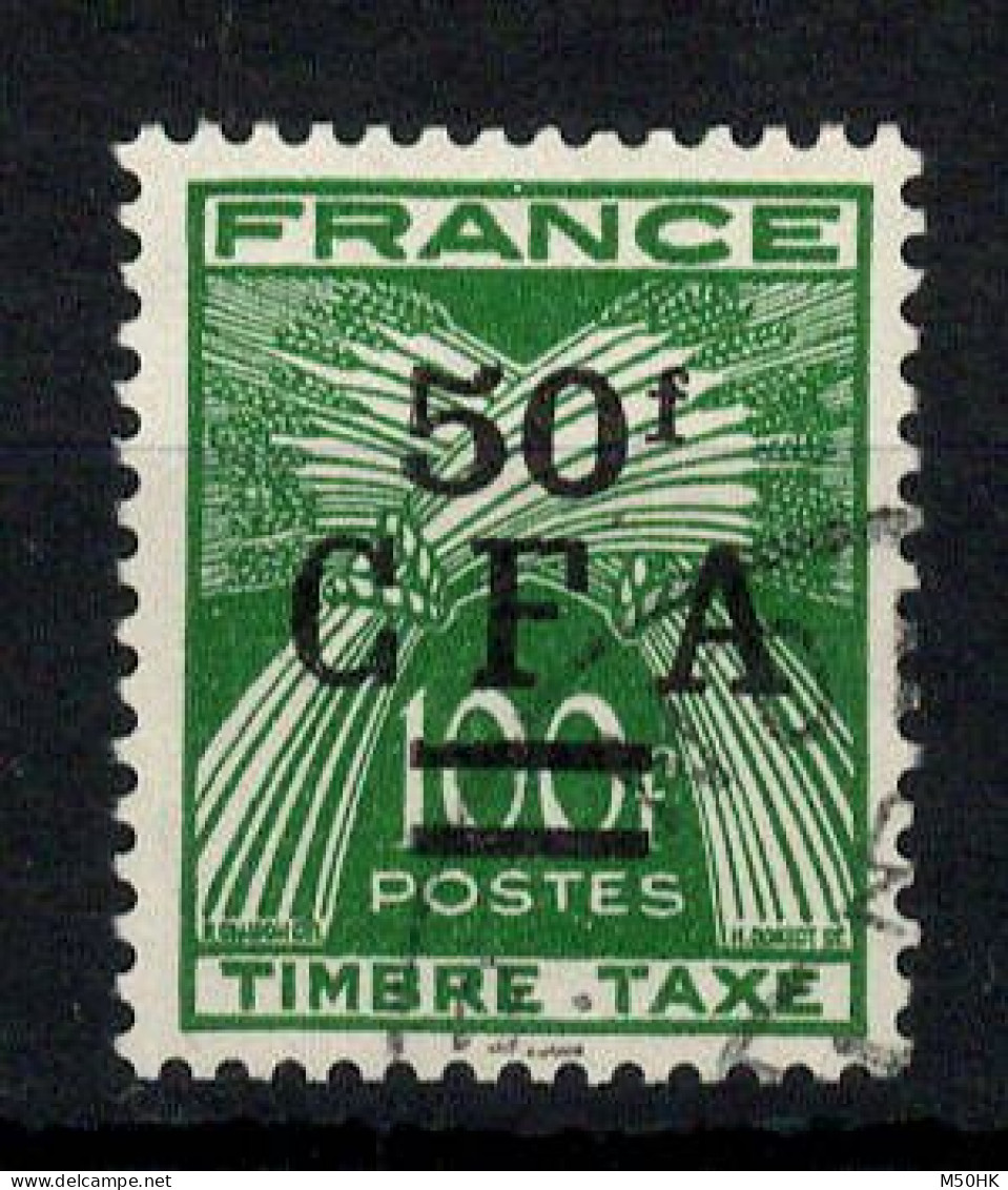 Reunion - CFA YV Taxe 44 Obliteré Gerbe - Postage Due