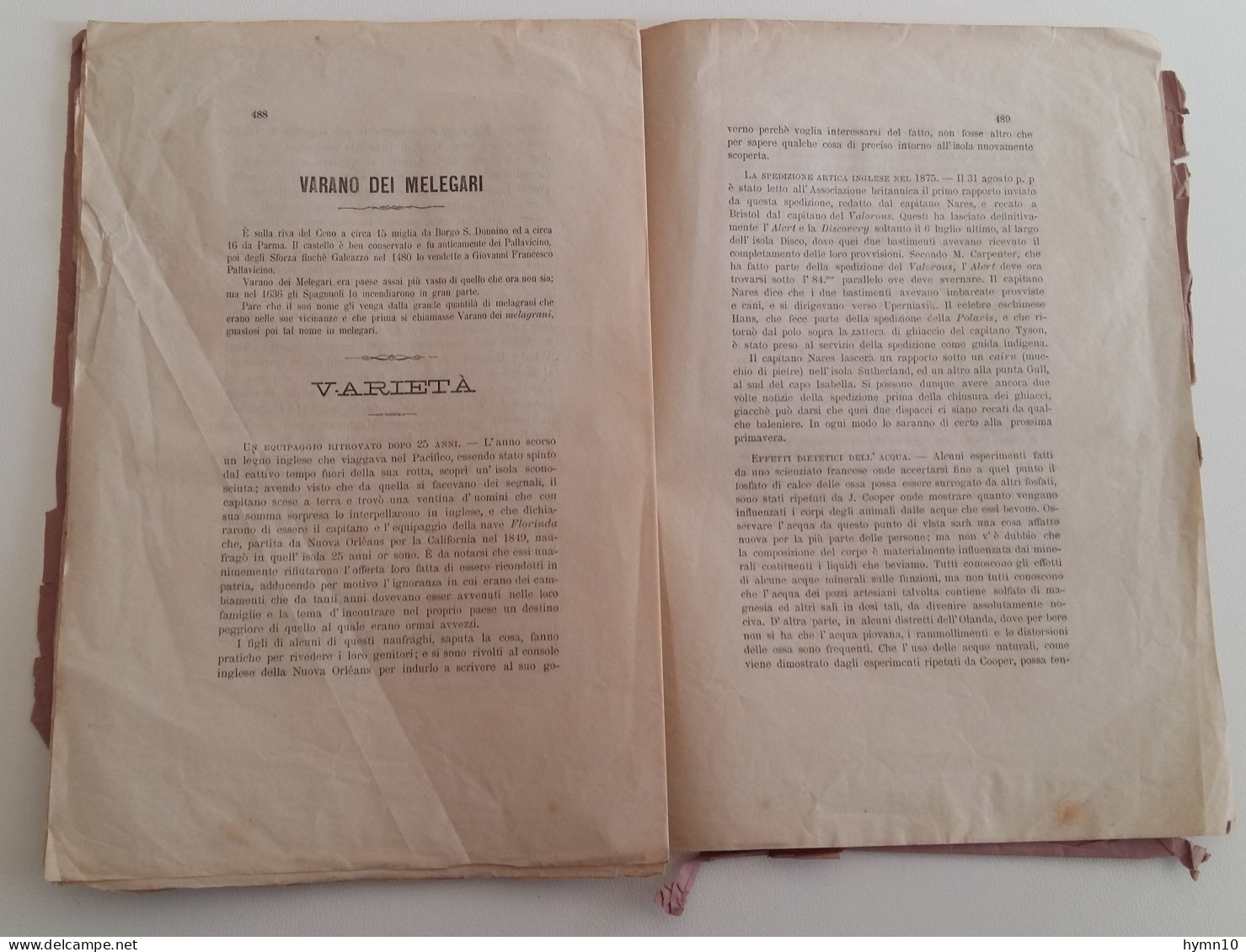 1875 FASCICOLO "EDUCAZIONE E DILETTO"-D216 - Alte Bücher