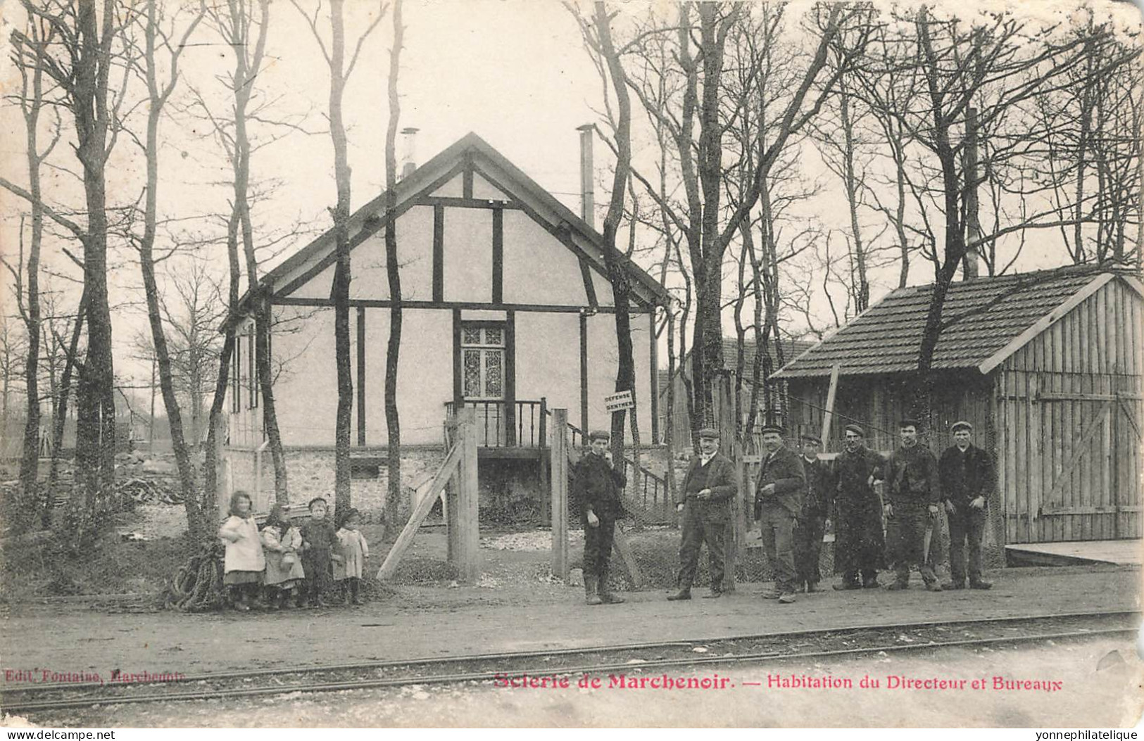 41 - LOIR ET CHER - MARCHENOIR - Scierie, Habitation Du Directeur Et Bureaux - Superbe Animation - 10639 - Marchenoir