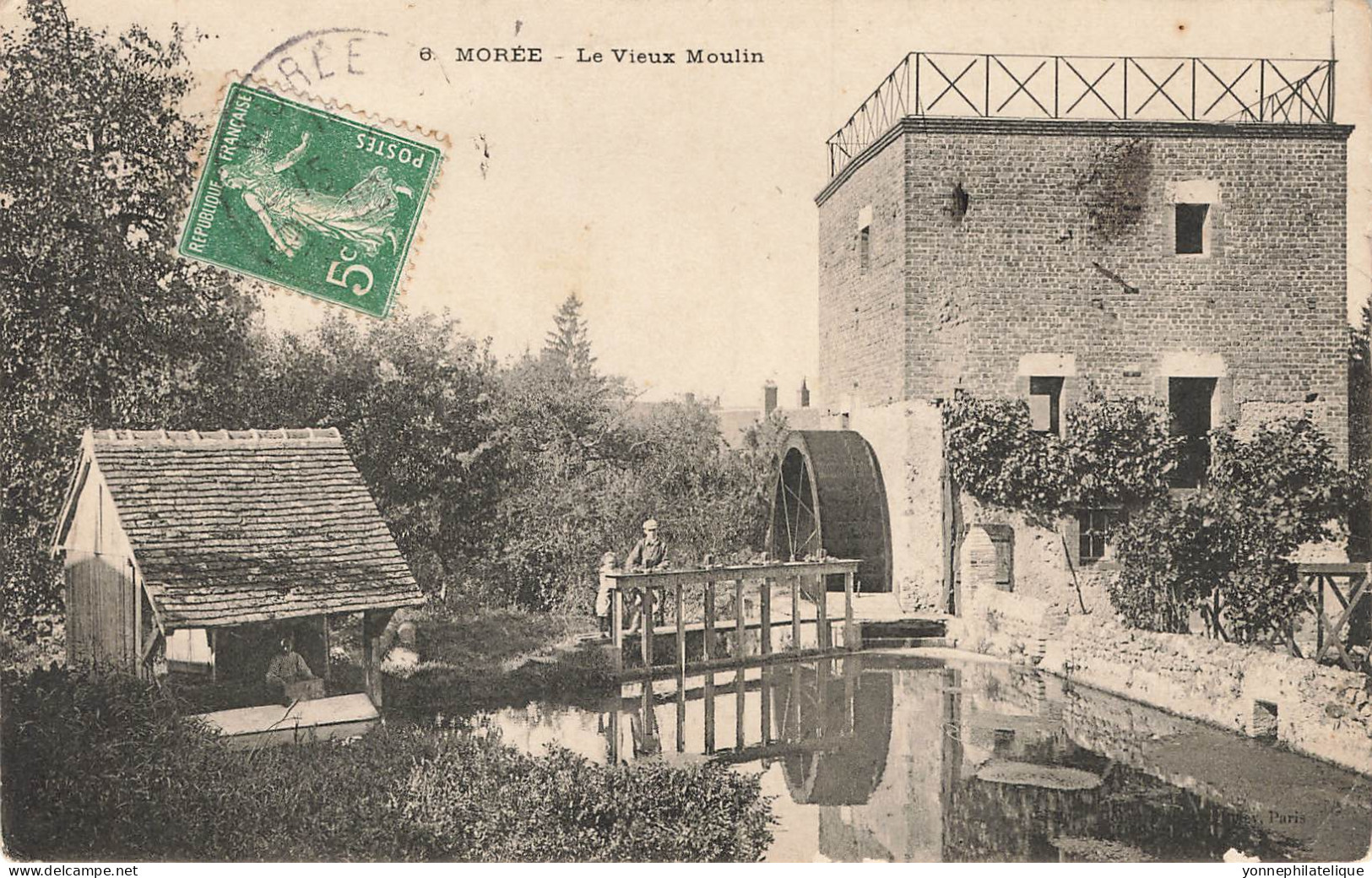 41 - LOIR ET CHER - MORÉE - Le Vieux Moulin - Lavoir - Circulée 1909 - 10666 - Moree