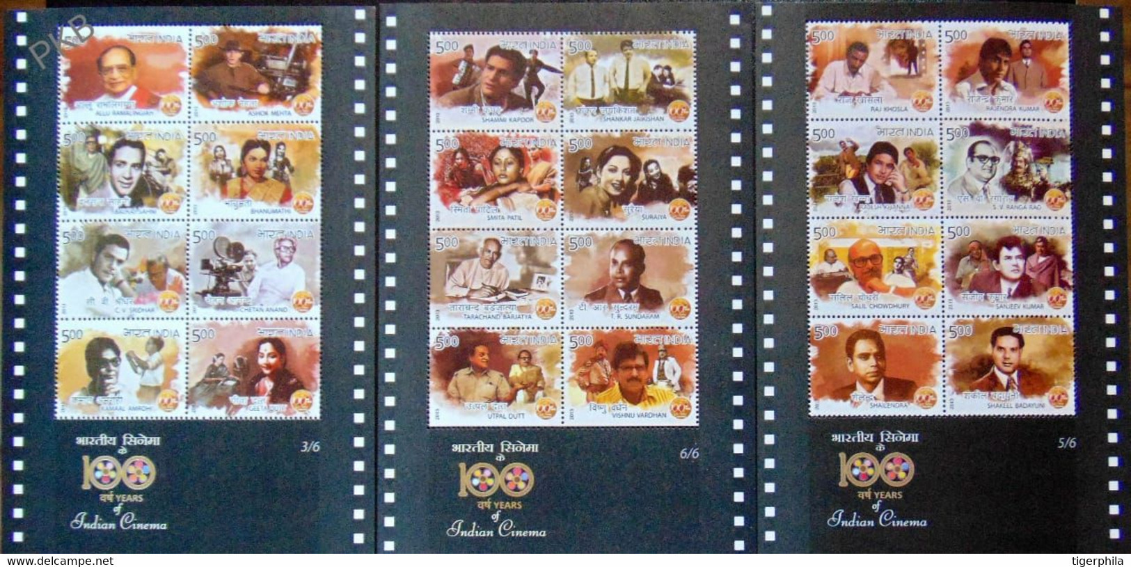 INDIA 2013 COMPLETE YEAR SET Of 122 Stamps MNH Including Indian Cinema - Komplette Jahrgänge