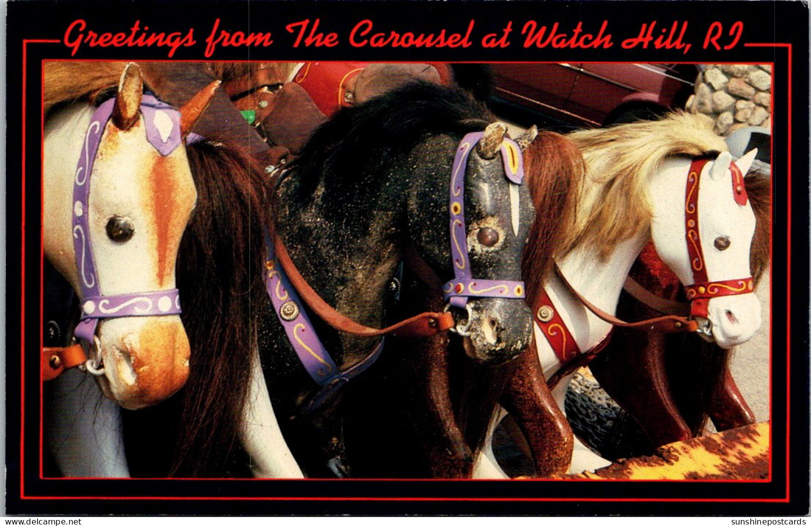 Rhode Island Watch Hill Greetings From The Carousel - Andere & Zonder Classificatie