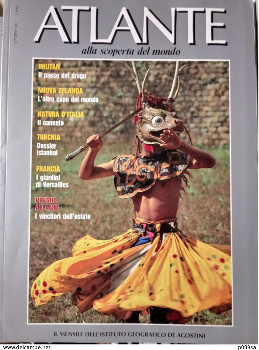 Rivista "Atlante" Dell'Istituto Geografico De Agostini - Ottobre 1987 - Testi Scientifici