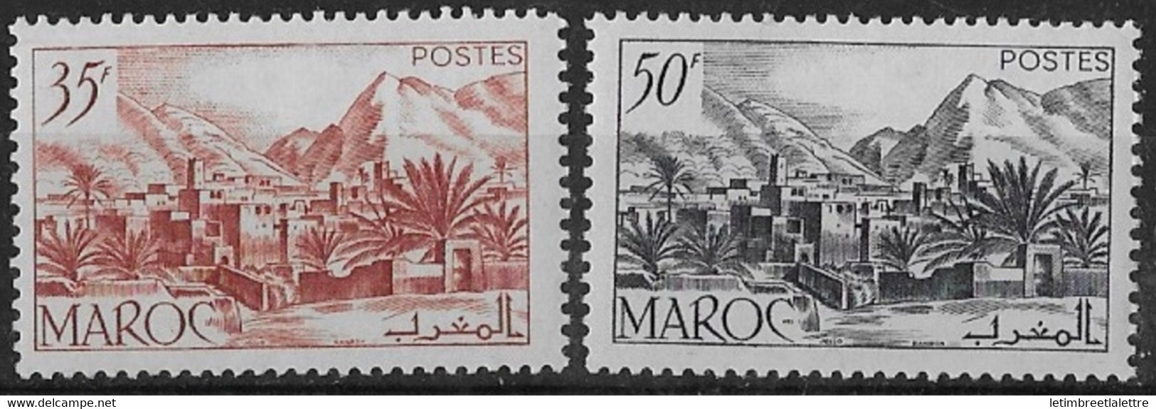 Maroc - YT N° 292 Et 293 ** - Neuf Sans Charnière - 1950 - Unused Stamps