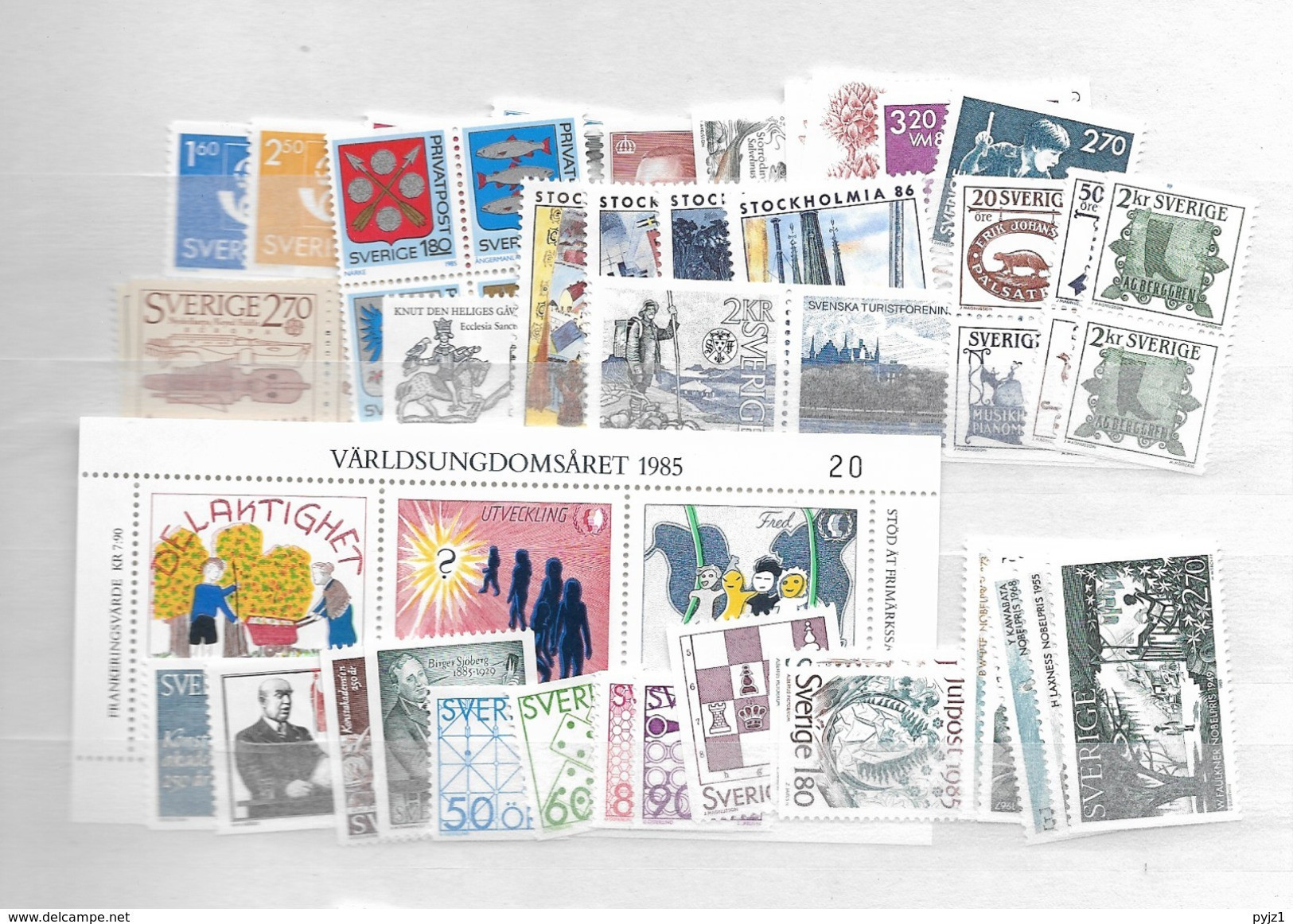 1985 MNH Sweden, Year Complete According To Michel, Postfris - Full Years
