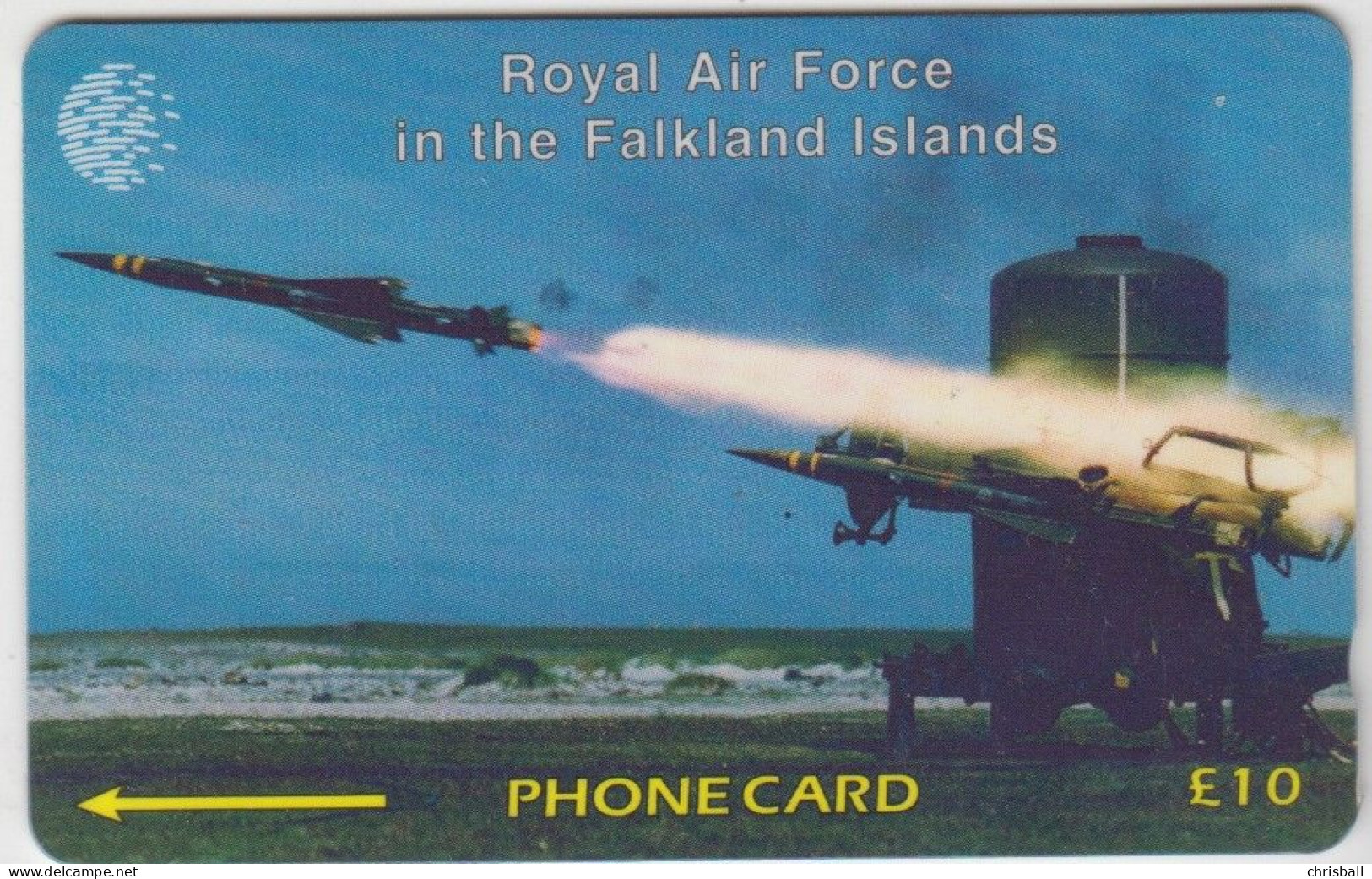Falkland Islands Phonecard - RAF Rapier - 59CWFA - Fine Used - Falkland