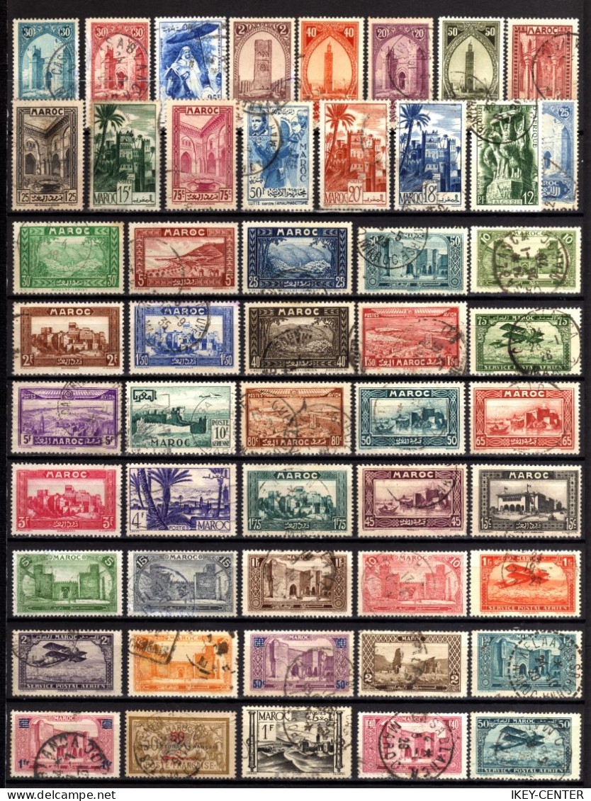 945-INTEREST. LOT Of USED STAMPS From MOROCCO.LOTE De Sellos USADOS De MARRUECOS.Timbres Obliteres De MAROC FRANÇAISE - Gebraucht