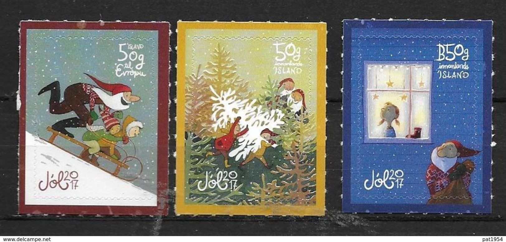 Islande 2017 N°1469/1471 Neufs Noël - Unused Stamps