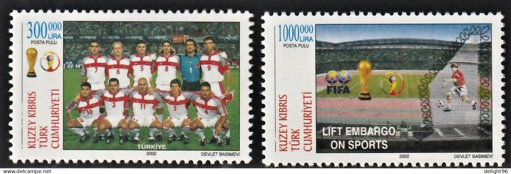 2002 Cyprus (Turkish Post) FIFA World Cup In South Korea/Japan Set (** / MNH / UMM) - 2002 – Corea Del Sud / Giappone