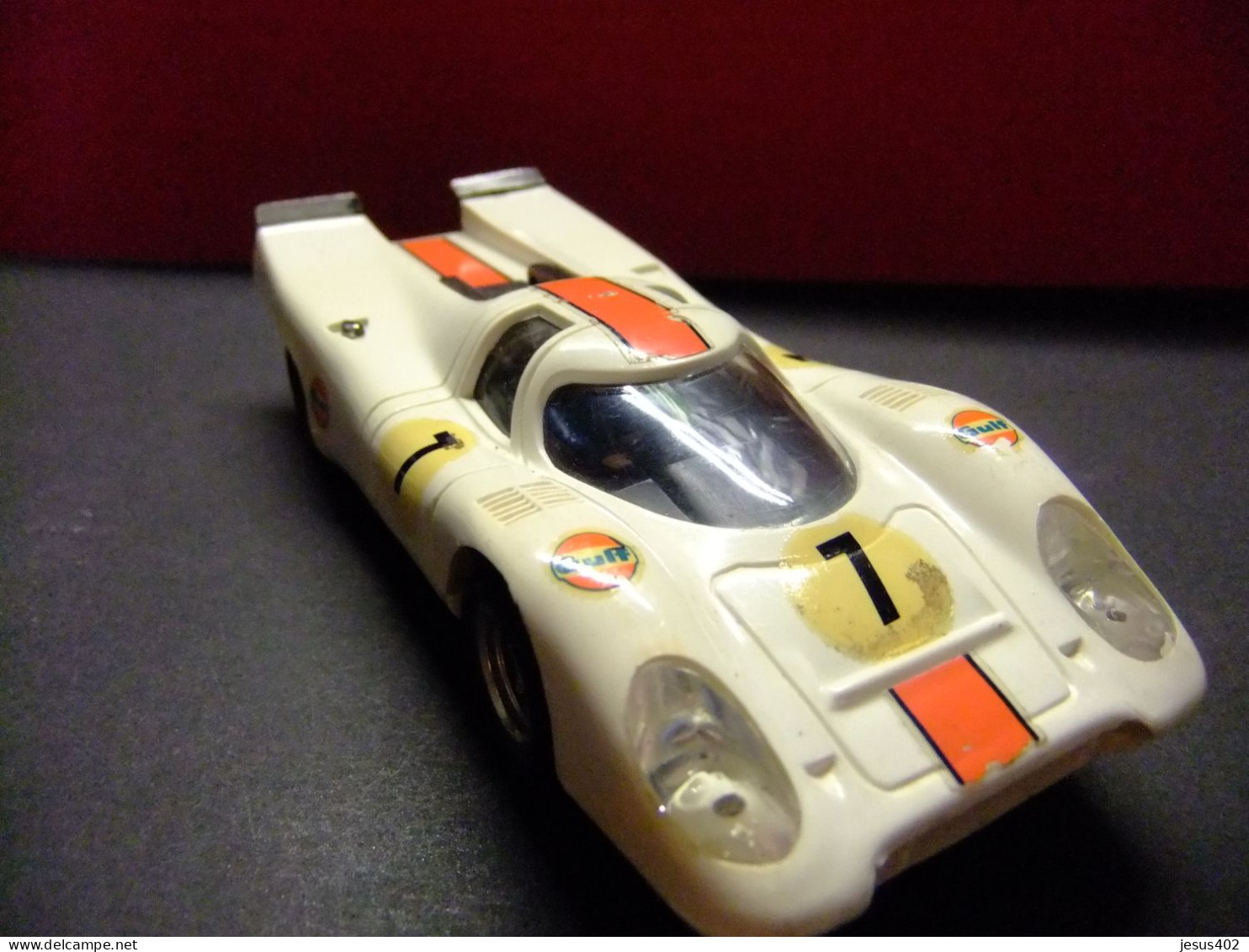 COCHE SCALEXTRIC EXIN PORSCHE 917 BLANCO 7 REF.C46 FABICADO EN ESPAÑA 1972 - Circuitos Automóviles