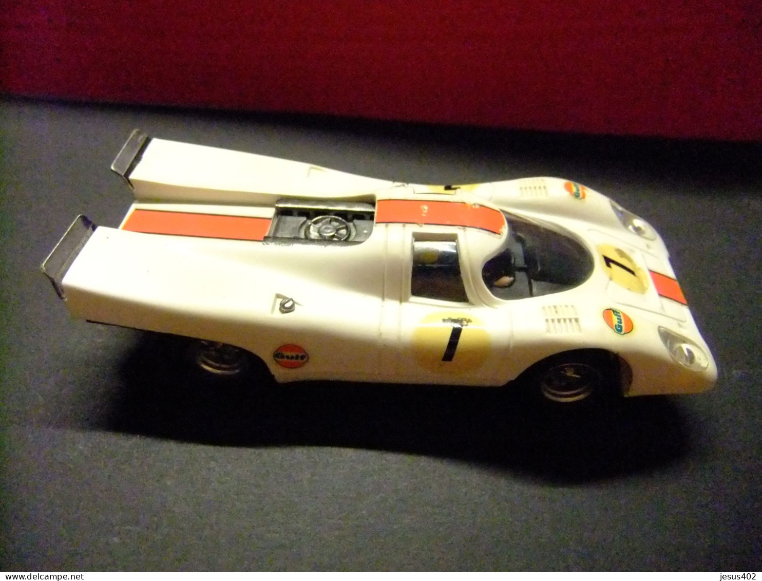 COCHE SCALEXTRIC EXIN PORSCHE 917 BLANCO 7 REF.C46 FABICADO EN ESPAÑA 1972 - Circuitos Automóviles