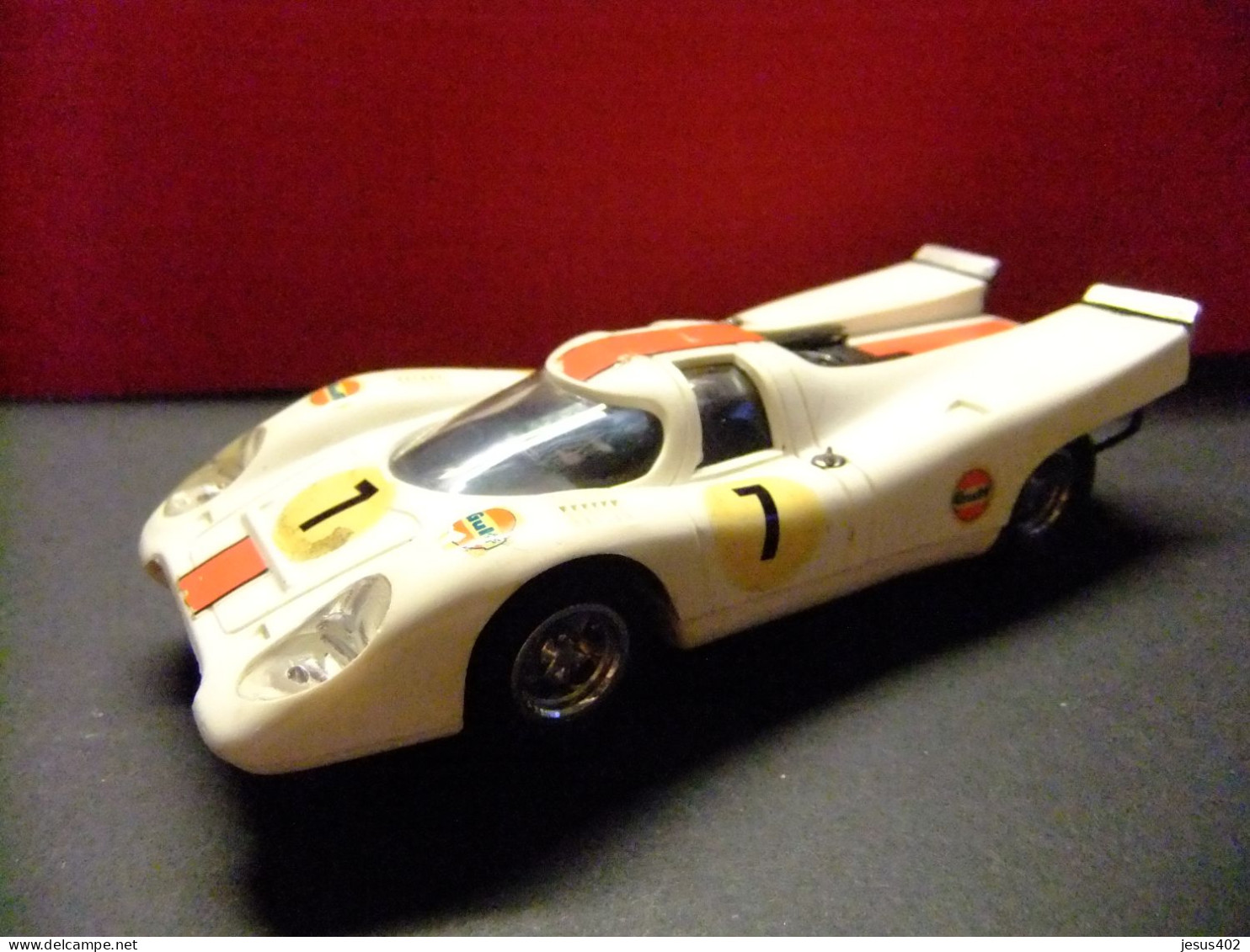 COCHE SCALEXTRIC EXIN PORSCHE 917 BLANCO 7 REF.C46 FABICADO EN ESPAÑA 1972 - Circuitos Automóviles