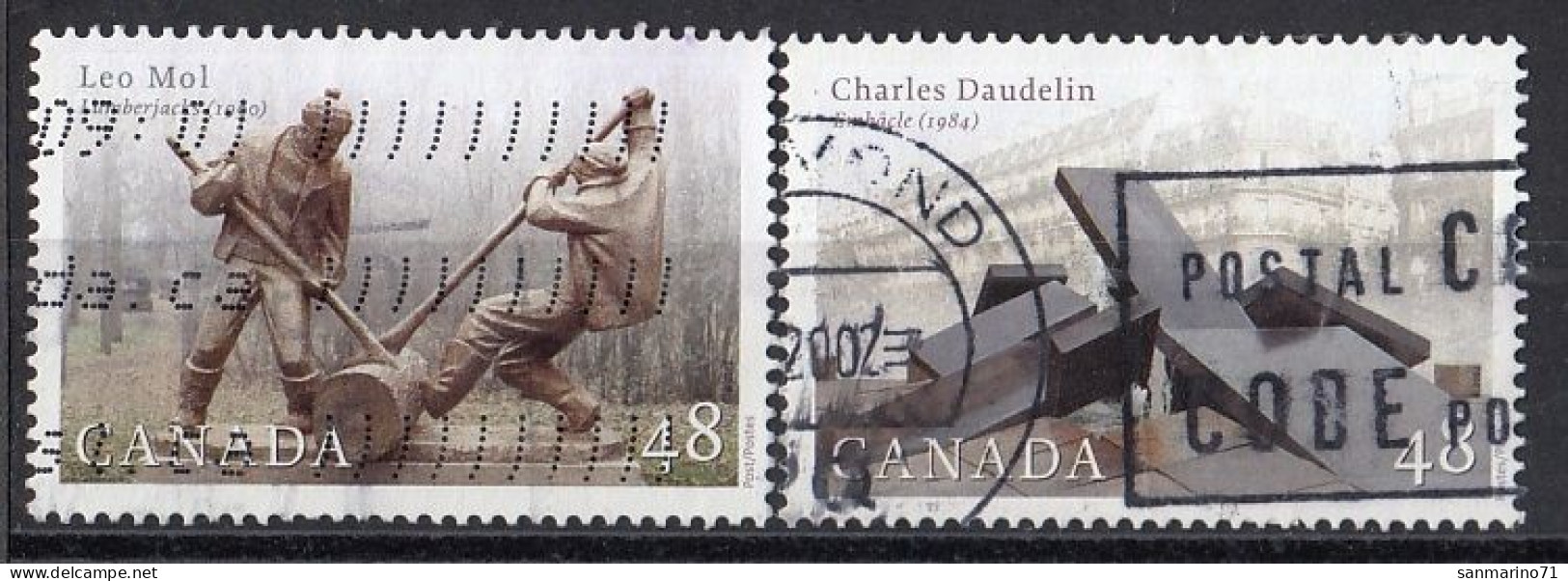 CANADA 2064-2065,used,falc Hinged - Oblitérés