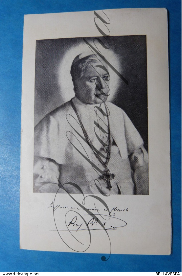 Puy Paus Vaticaan Pope Papa Pape   Pius Pio X Luxemburg 1952 Diozesanwerk Prietserberufe Anton Marie Berburg - Popes