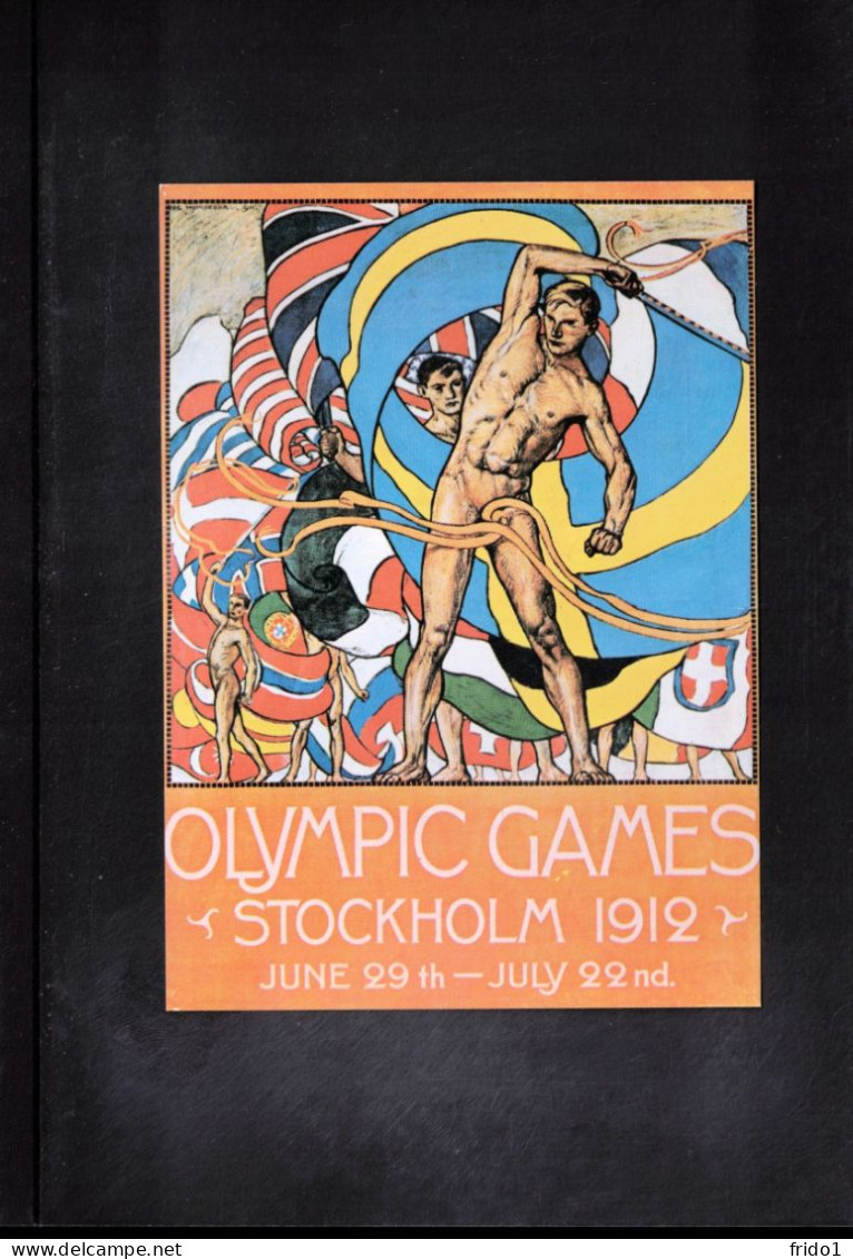 France 1912 Olympic Games Stockholm Interesting Postcard - Poster Of Olympic Games - Verano 1912: Estocolmo