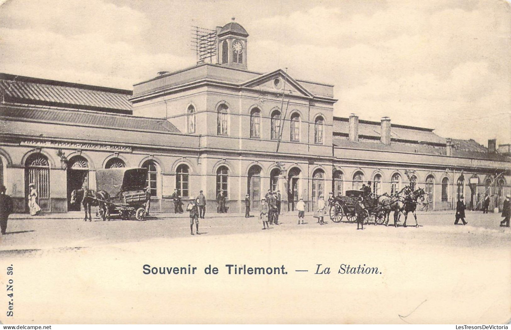 BELGIQUE - Tirlemont - Souvenir De Tirlemont - La Station - Carte Postale Ancienne - Tienen