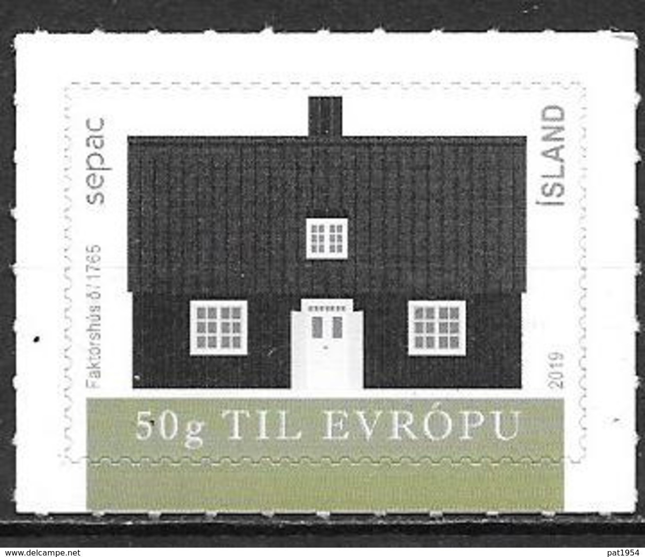 Islande 2019 Timbre Neuf SEPAC Maisons Anciennes - Nuevos