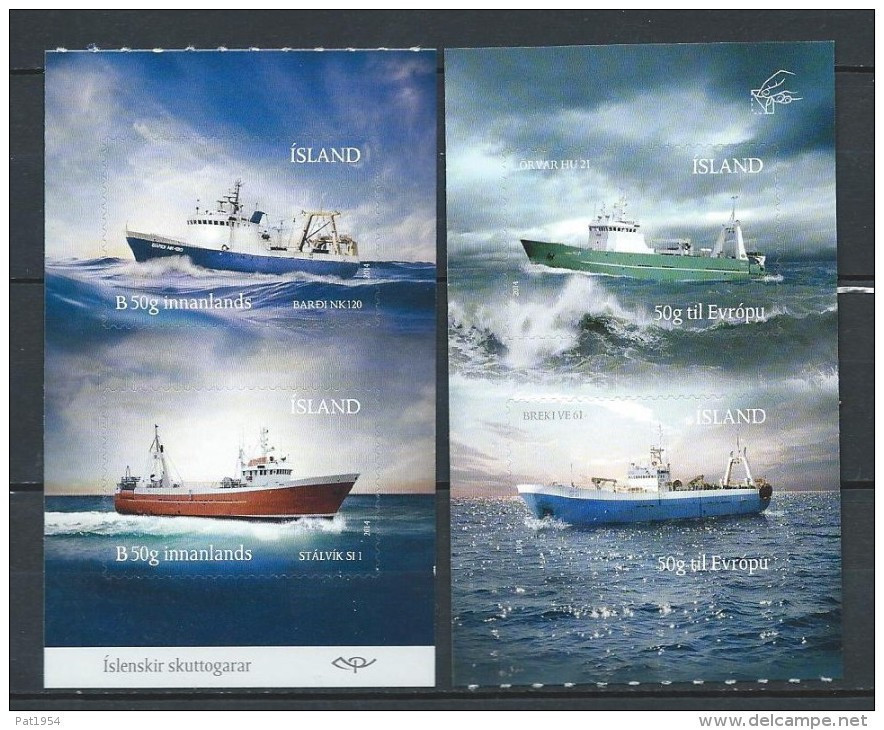 Islande 2014, Série N°1360/1363 Neuve  Bateaux - Unused Stamps