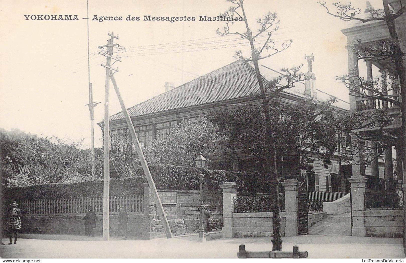 JAPON - Yokohama - Agence Des Messageries Maritimes - Carte Postale Ancienne - Yokohama