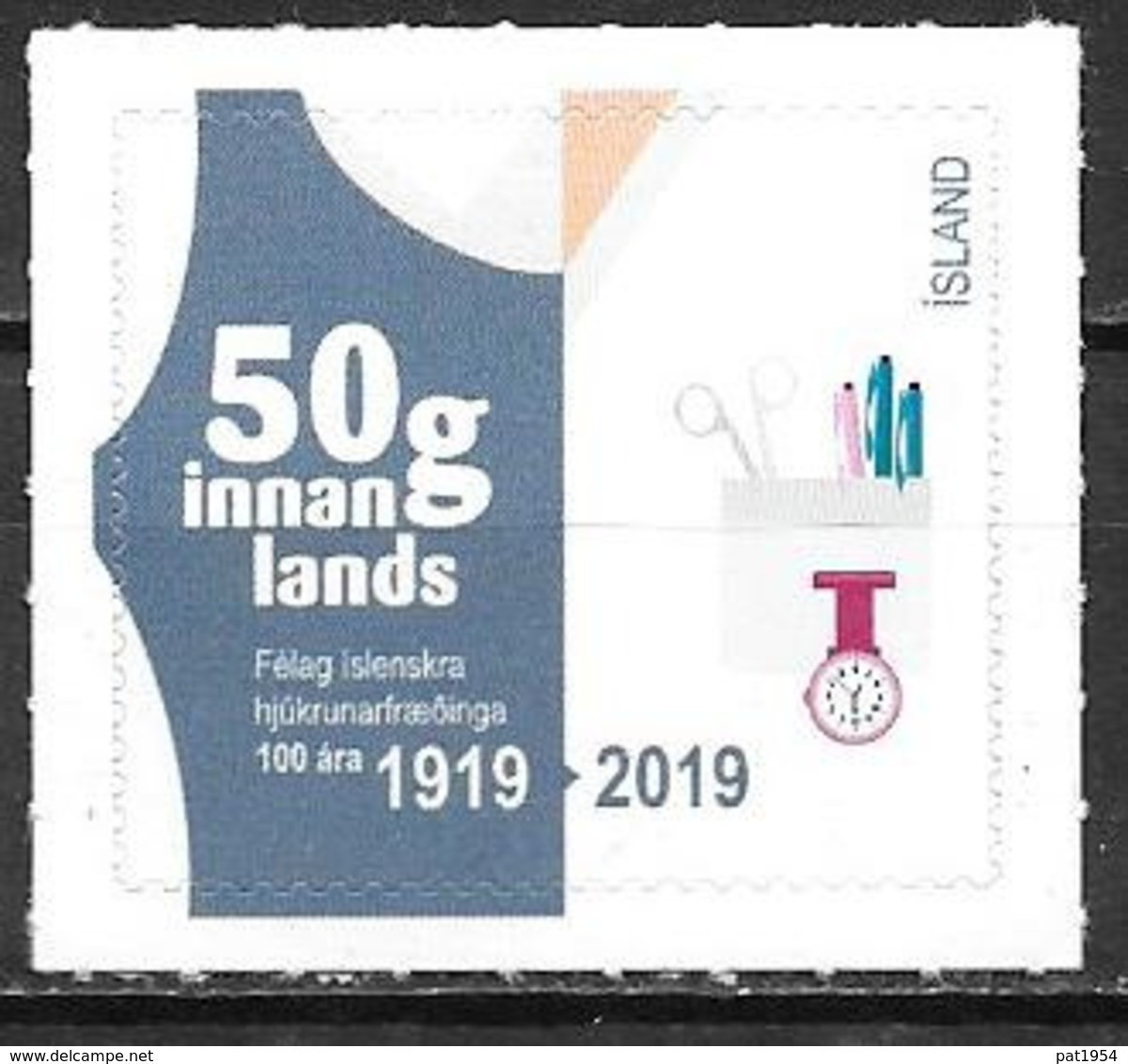 Islande 2019 Timbre Neuf Association Des Infirmiers - Unused Stamps