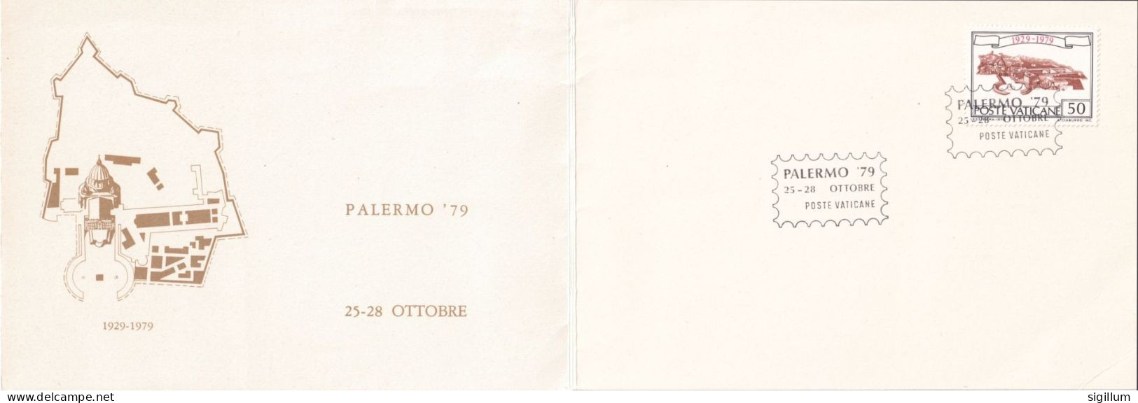 VATICANO 1999 - ESPOSIZIONE PALERMO '79 - LIBRETTO CON TIMBRO UFFICIALE DELLA MANIFESTAZIONE - Otros & Sin Clasificación