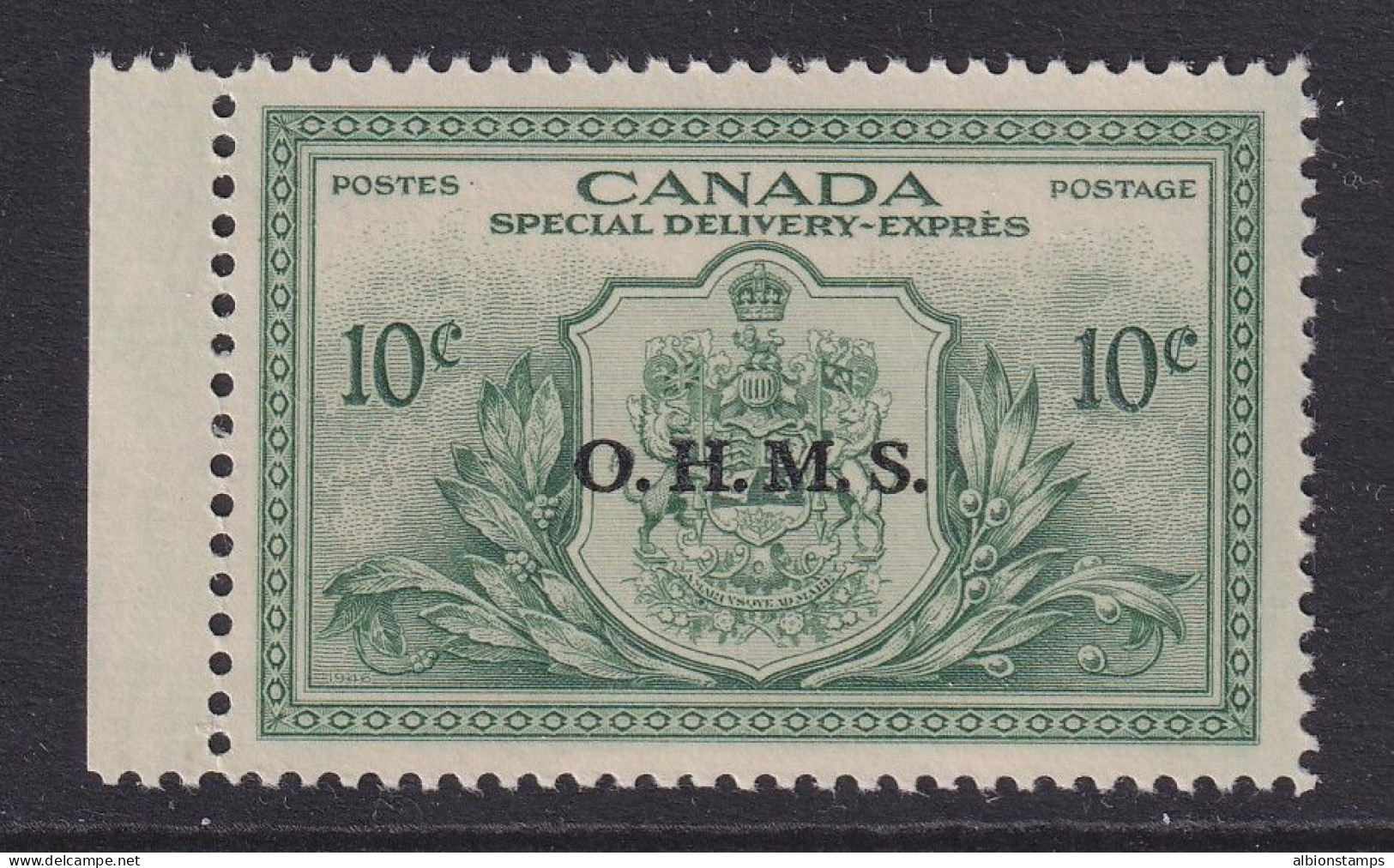Canada, Scott EO1 (SG OS20), MNH - Overprinted