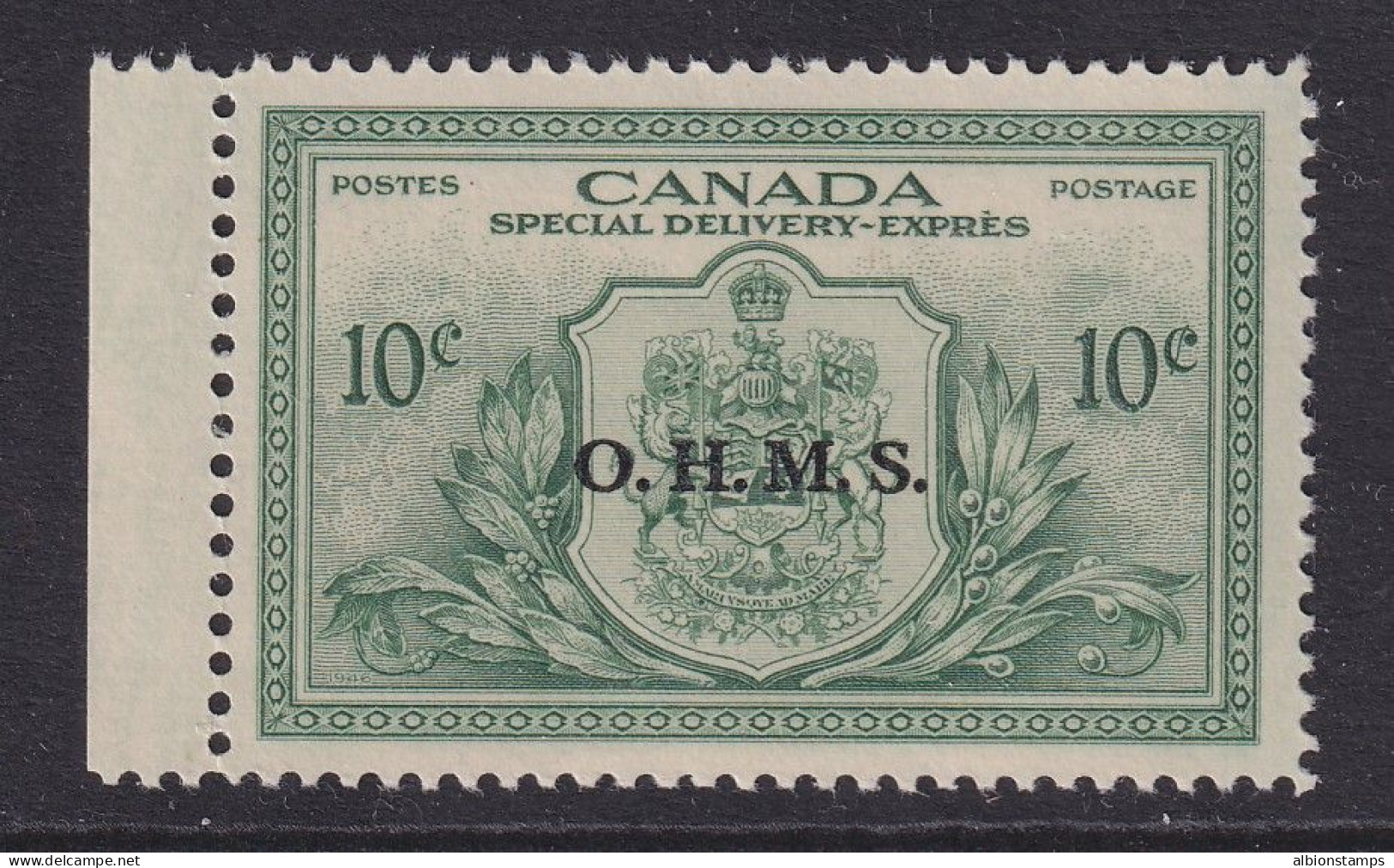 Canada, Scott EO1 (SG OS20), MNH - Aufdrucksausgaben