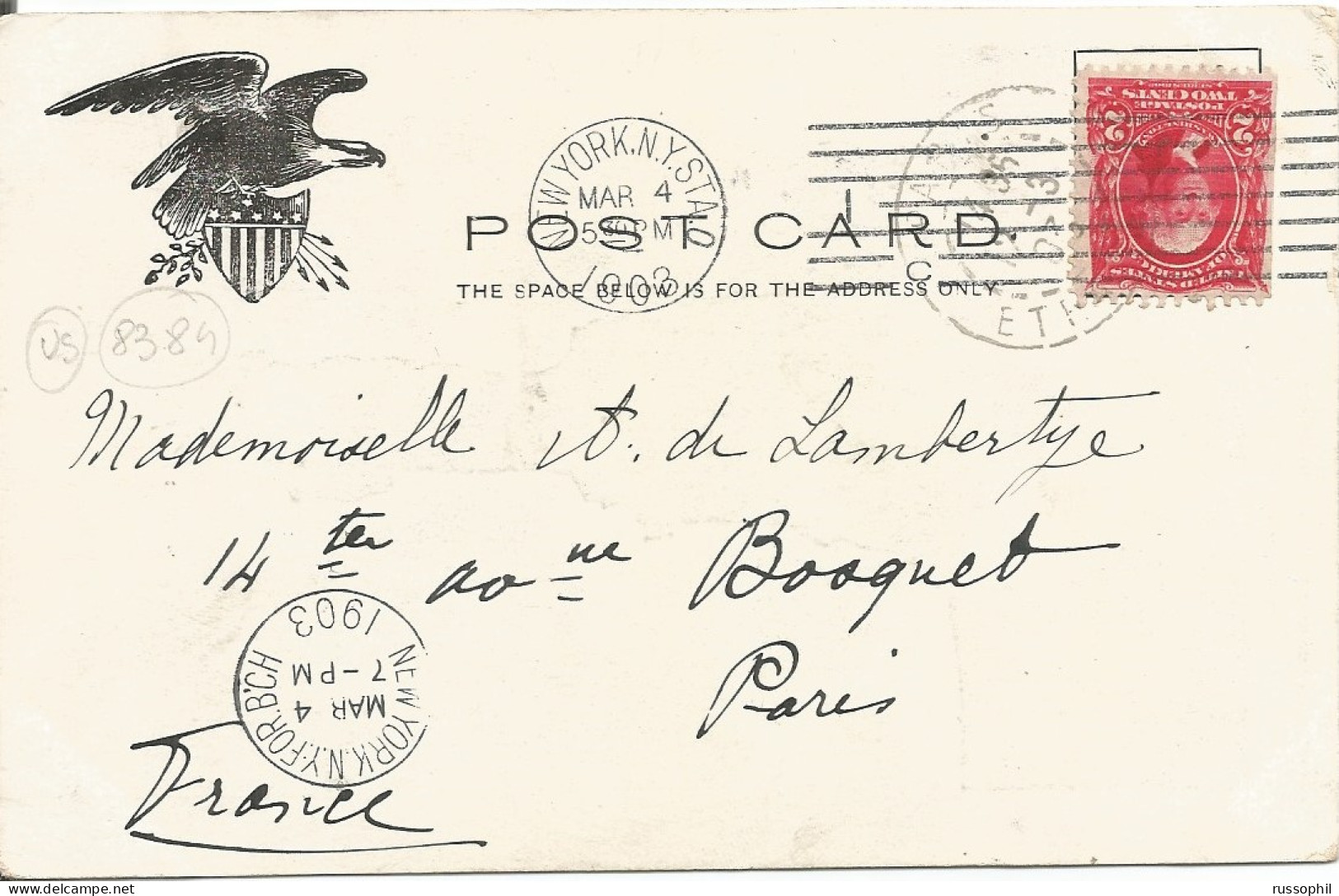 USA - STATUE OF LIBERTY, NEW YORK - PUB. BY ILLUSTRATED POSTAL CARD CO N°110 - 1902 - Statua Della Libertà