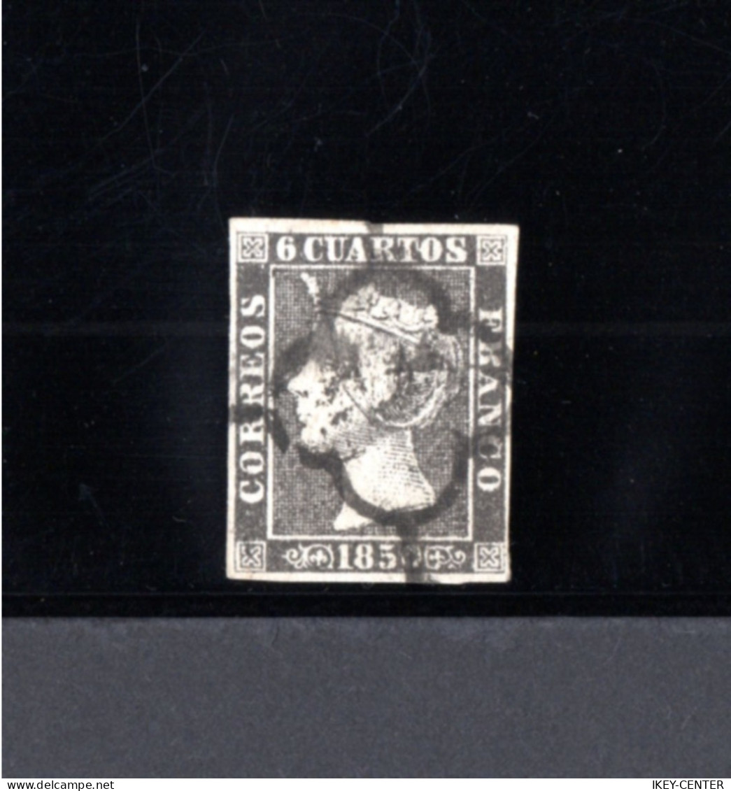 3025-ESPAÑA-SPAIN-ESPAGNE-SPANIEN.1850.ISABEL II.Edifil Nº 1A. Stamp USED. Sello Usado.SIN DEFECTOS - Usados