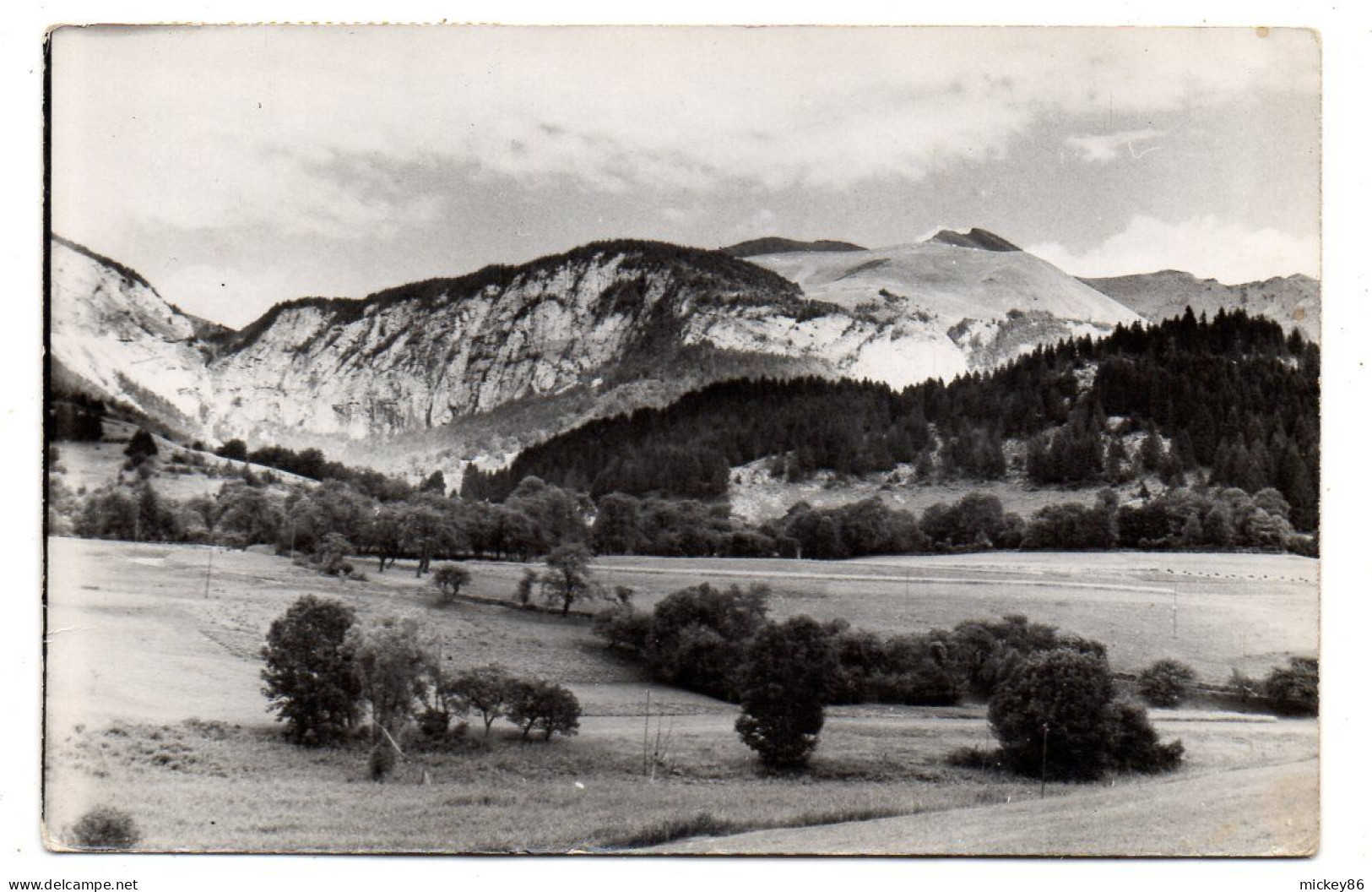 MIEUSSY--1955--Vue De Ballon Sur La Roche Palud ........timbre.........cachet - Mieussy