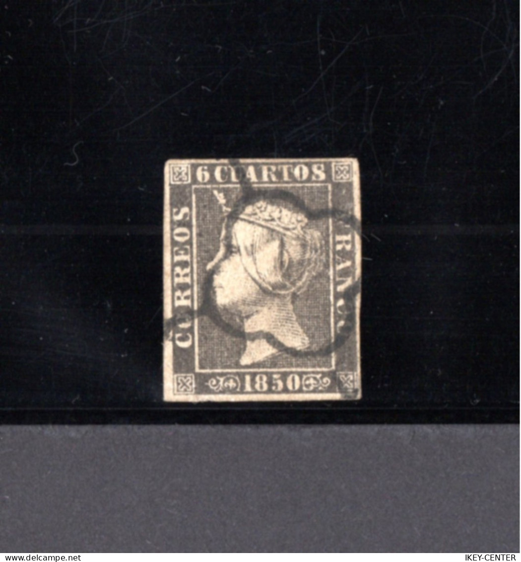 1516-ESPAÑA-SPAIN-ESPAGNE-SPANIEN.1850.ISABEL II.Edifil Nº 1A. Stamp USED. Sello Usado. - Usados