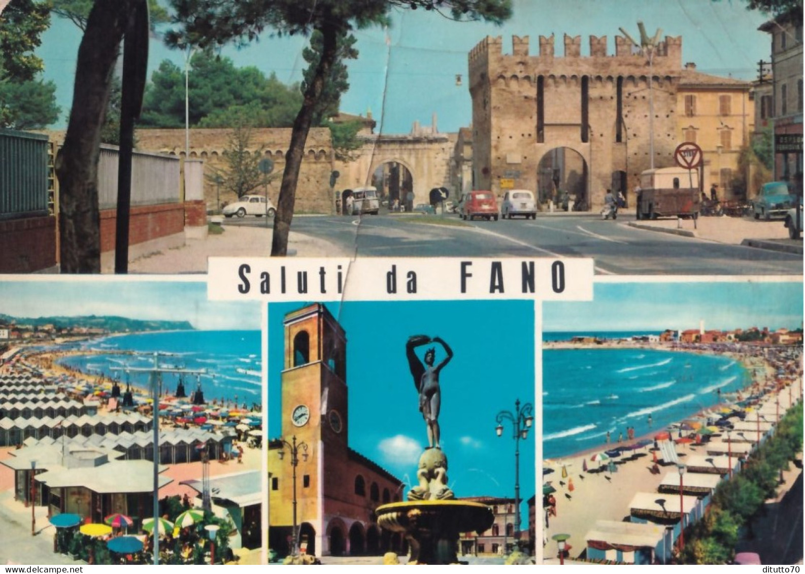 Saluti Da Fano - Formato Grande Viaggiata – FE390 - Fano