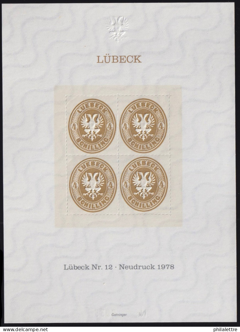 ALLEMAGNE / LÜBECK - Mi.12 1978 NEUDRUCK (HANSA '80) - Nr.5933 - Lübeck