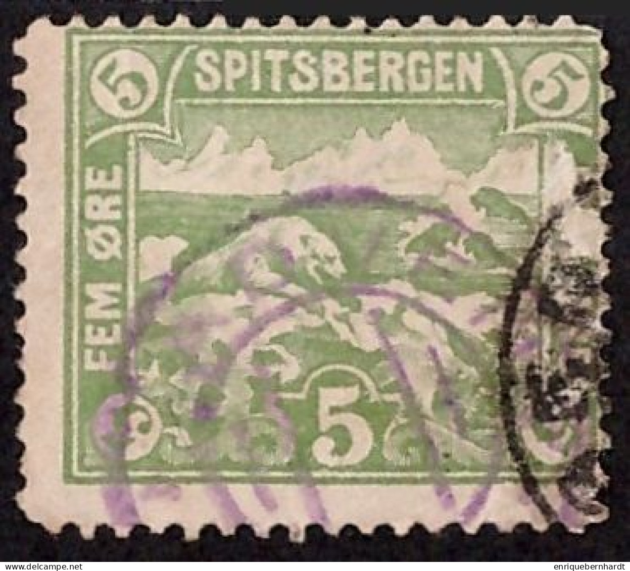 NORUEGA • EMISION LOCAL DE SPITSBERGEN • 5 ØRE - Local Post Stamps