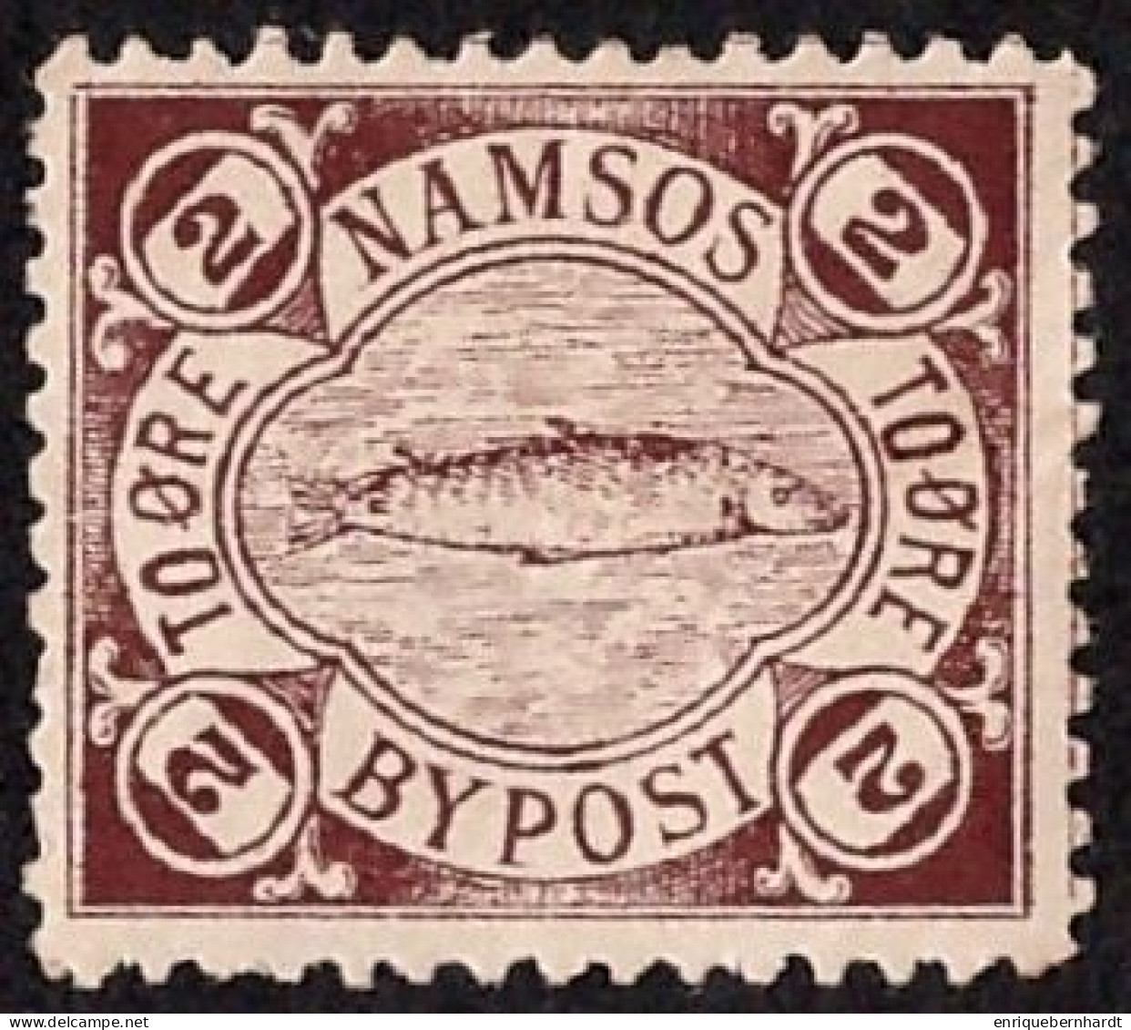 NORUEGA • EMISION LOCAL DE NAMSOS • 2 ØRE - Local Post Stamps