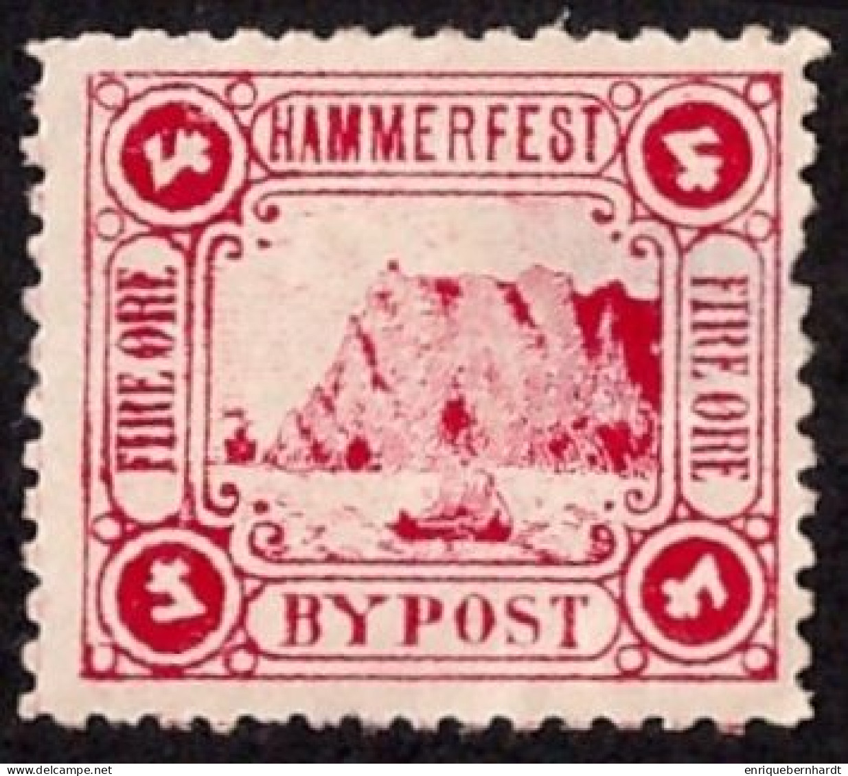 NORUEGA • EMISION LOCAL DE HAMMERFEST • 4 ØRE - Local Post Stamps