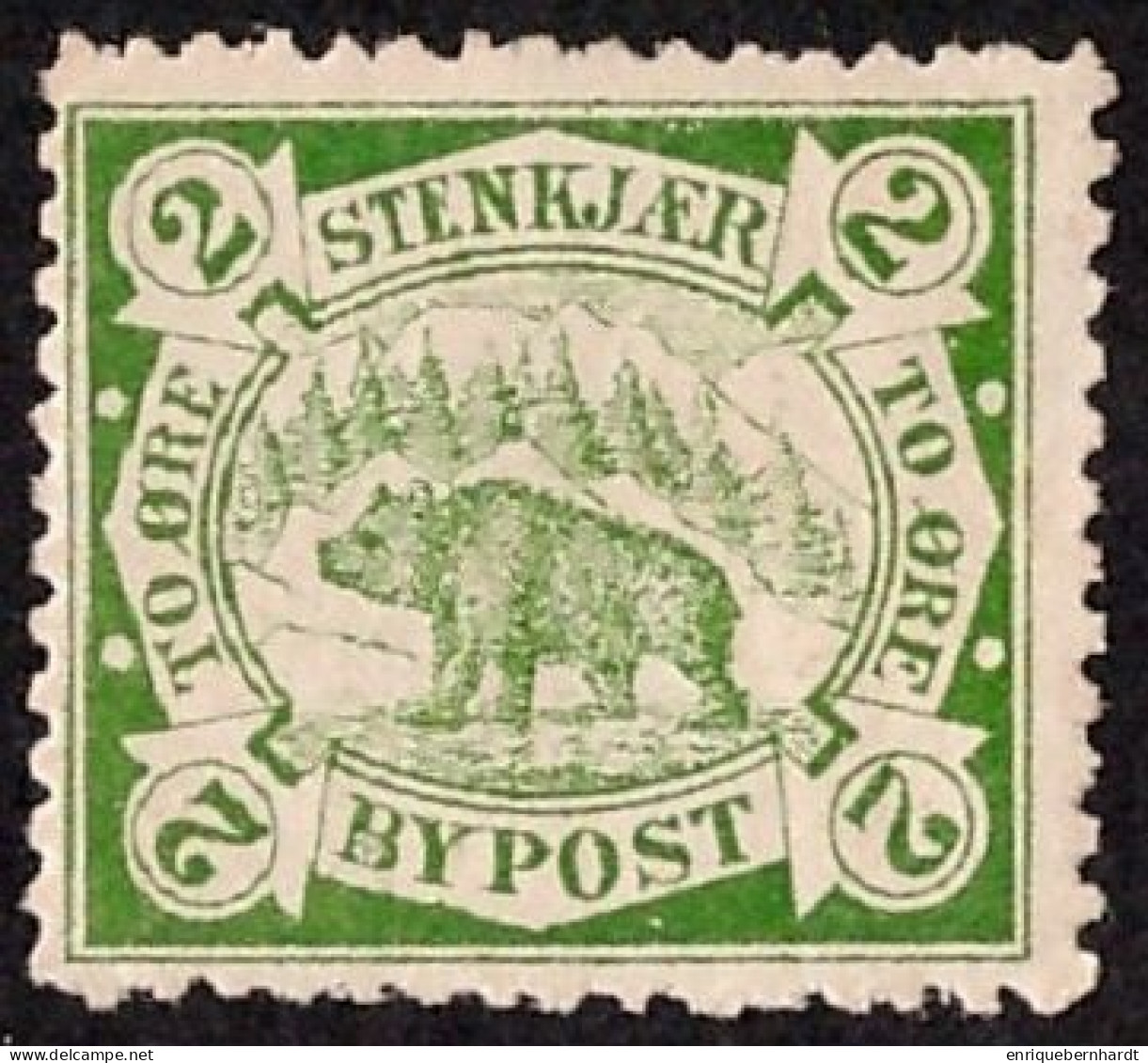 NORUEGA • EMISION LOCAL DE STENKJAER • 2 ØRE - Local Post Stamps